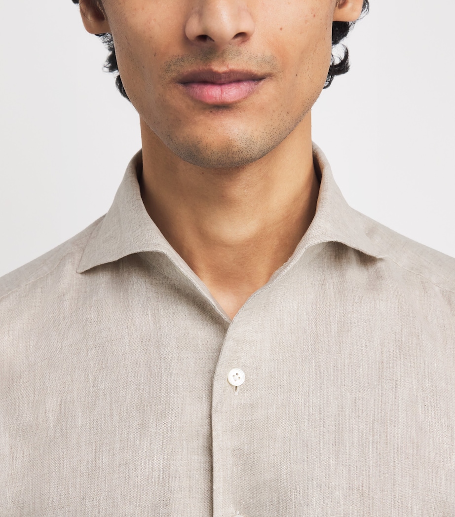 Linen Shirt OATMEAL Image 6