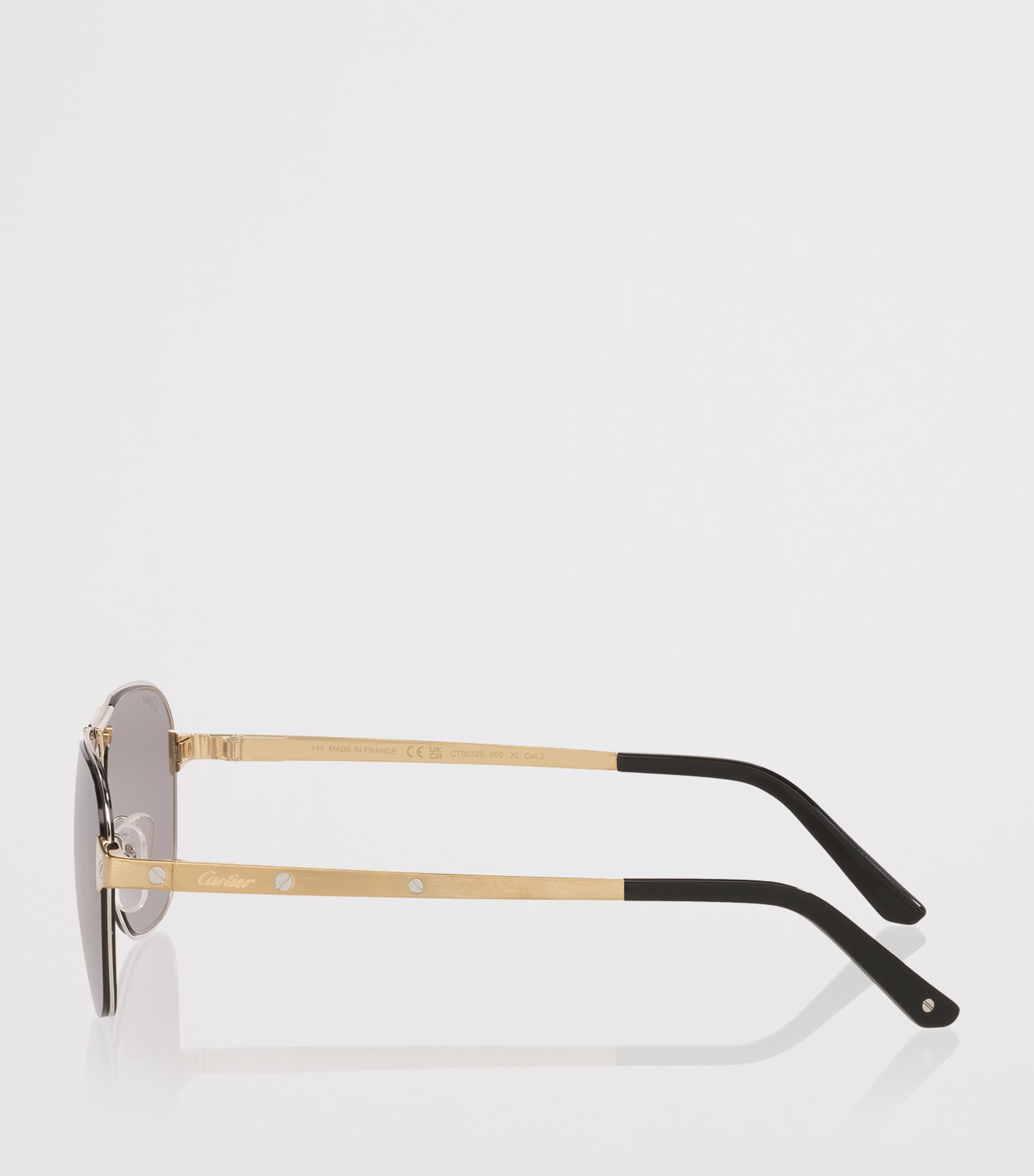Rectangular Aviator Sunglasses 4100V1 Image 3