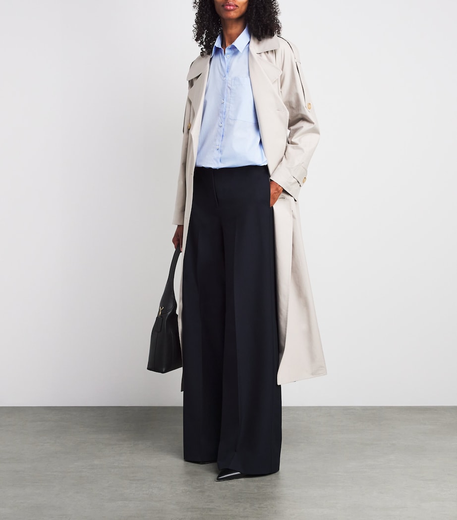Wide-Leg Trousers NAVY Image 2