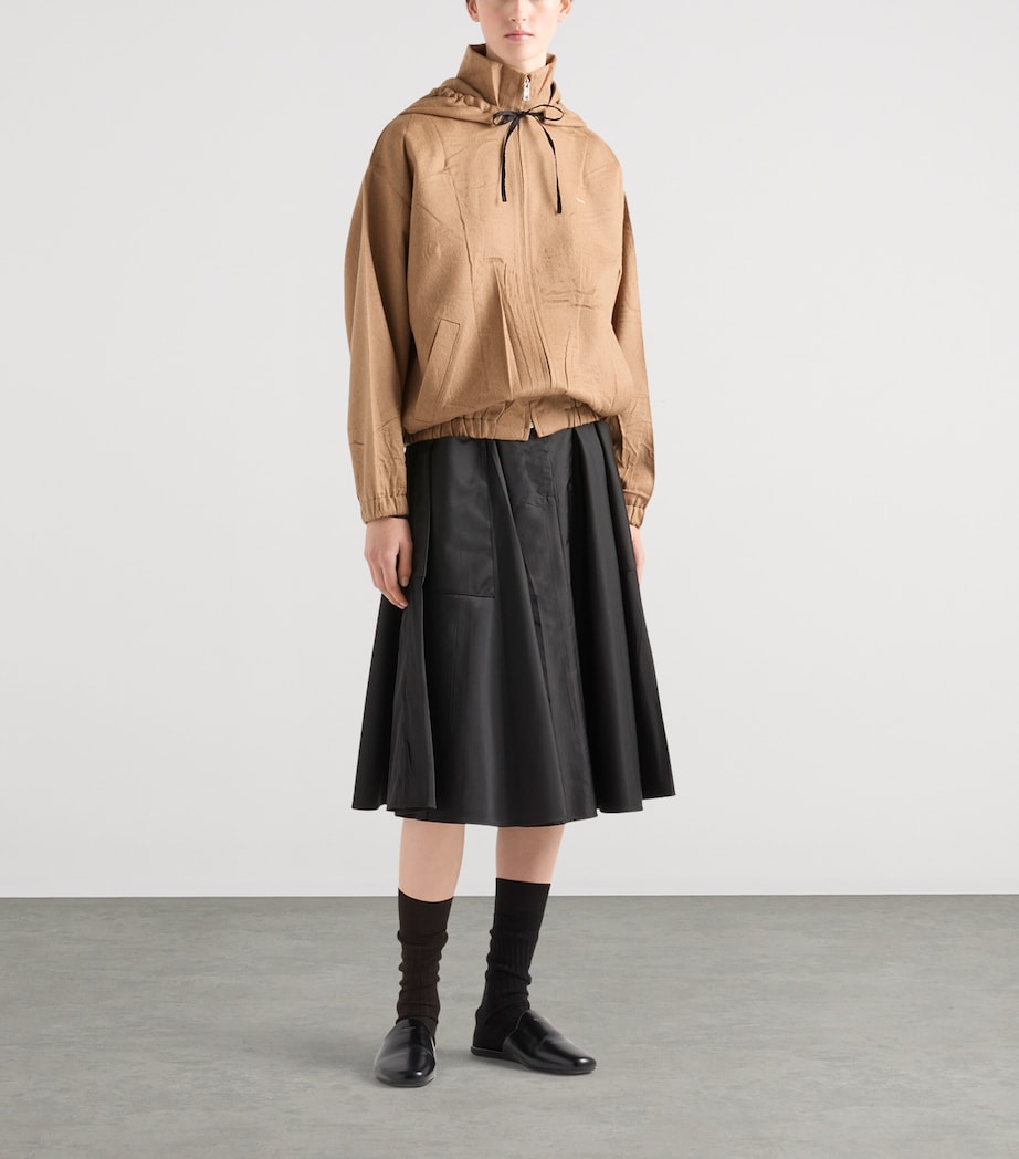 Camel Hair Blouson Jacket F0040 Image 2