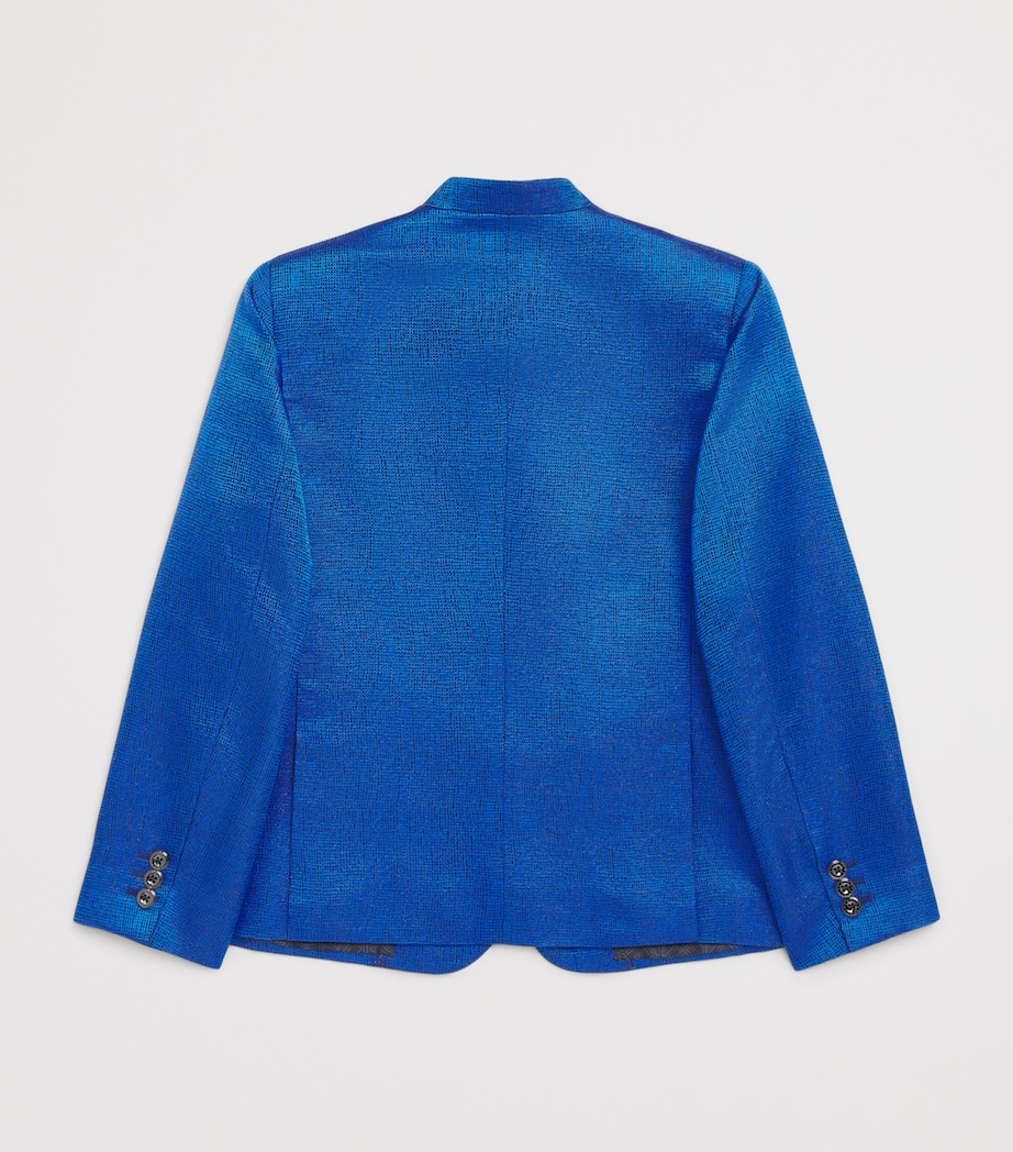Stefano Ricci Kids Silk Blazer (8-16 Years) C. Blue Image 2