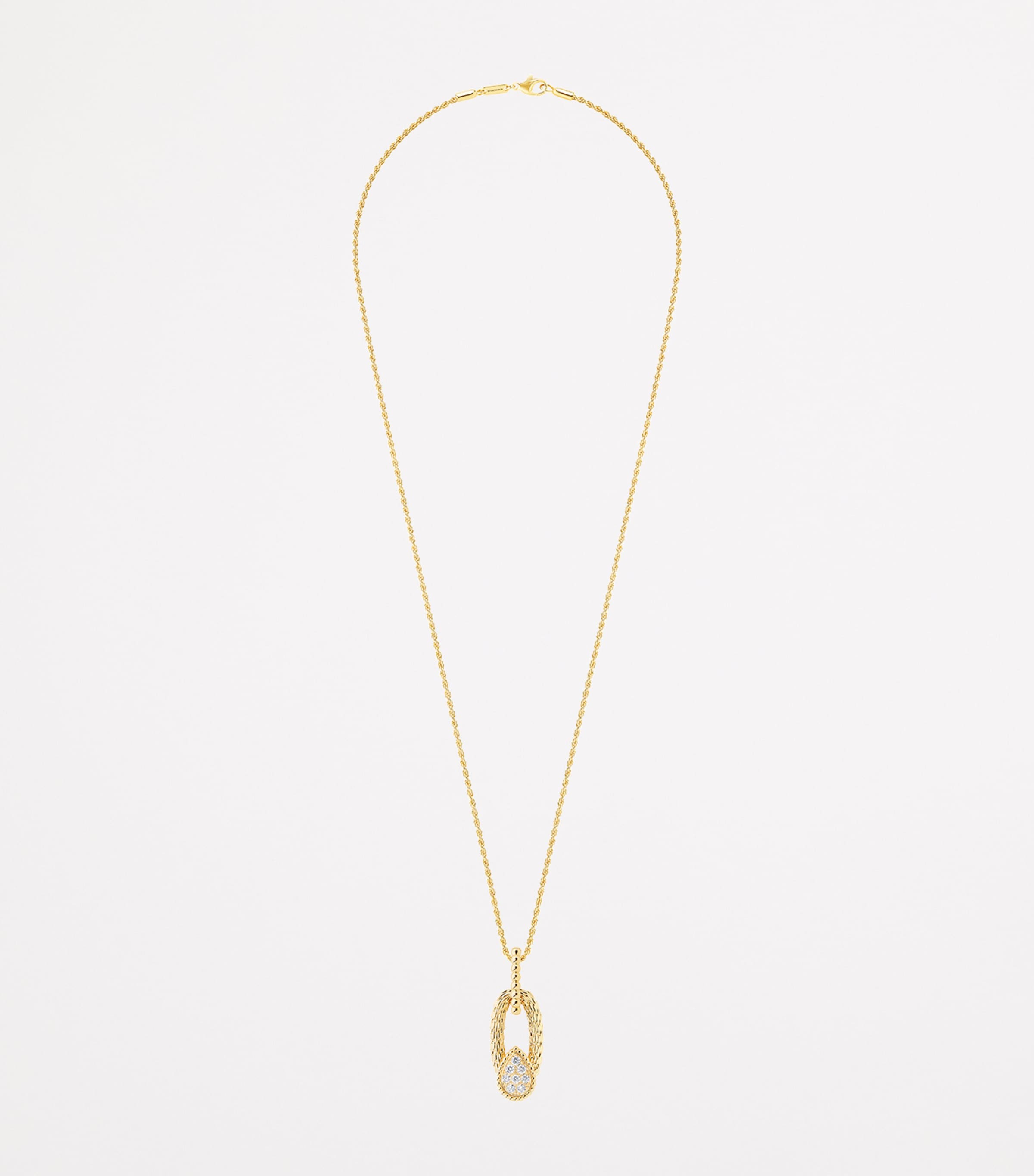 Yellow Gold and Diamond Serpent Bohème Vintage Necklace YELLOW GOLD Image 2