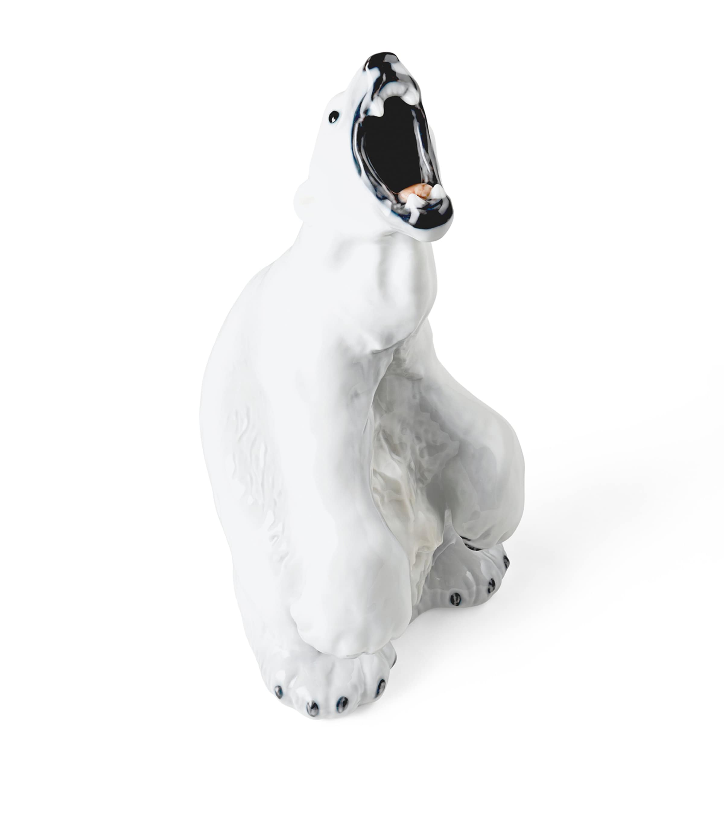 Porcelain Polar Bear Figurine (33cm) MULTI Image 3