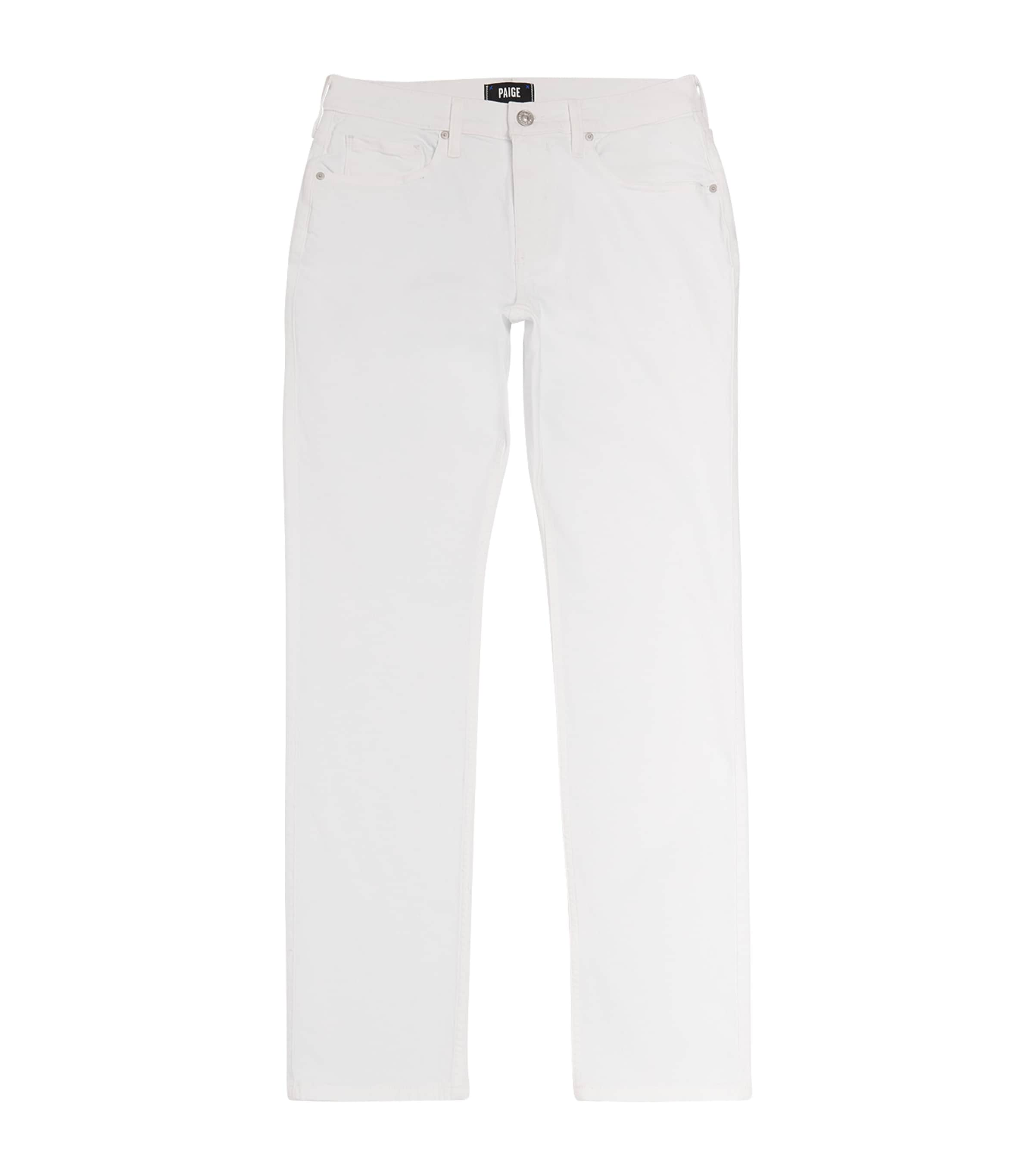 Paige Normandie Straight Jeans In White