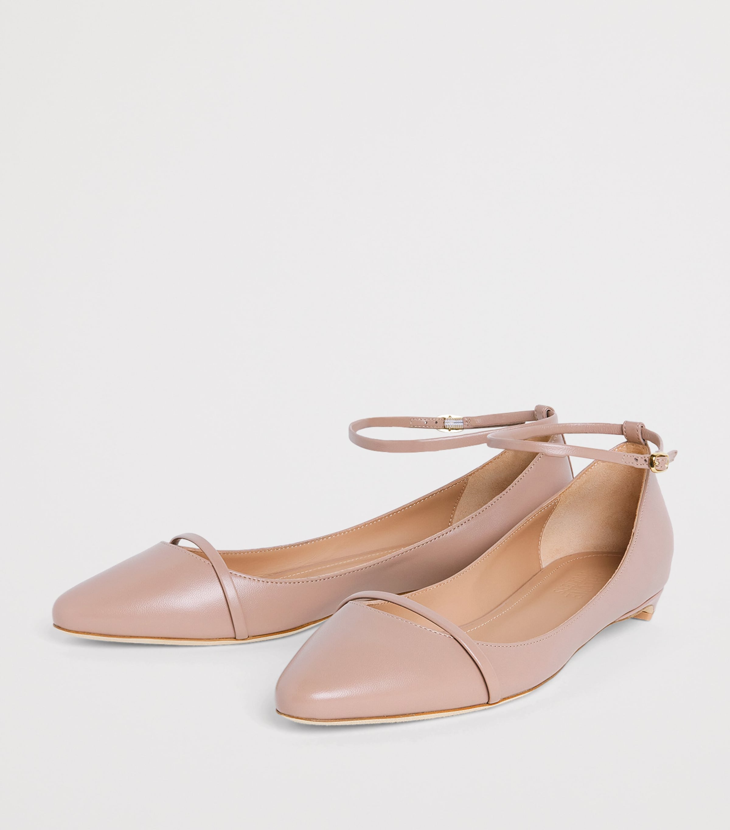 Malone Souliers Leather Mary Ballet Flats 10 Dove Image 3