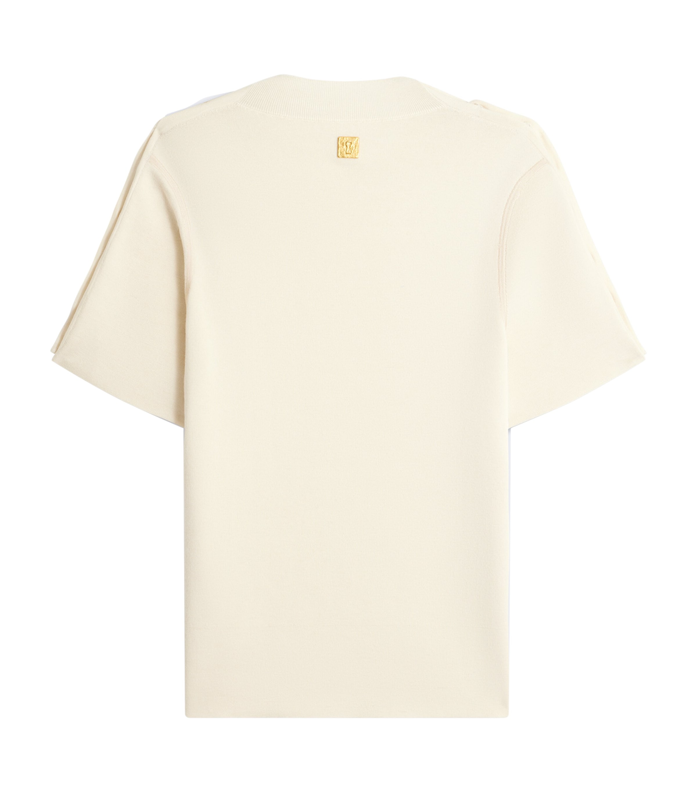 Wool-Blend Bijoux T-Shirt 107WHITE Image 2