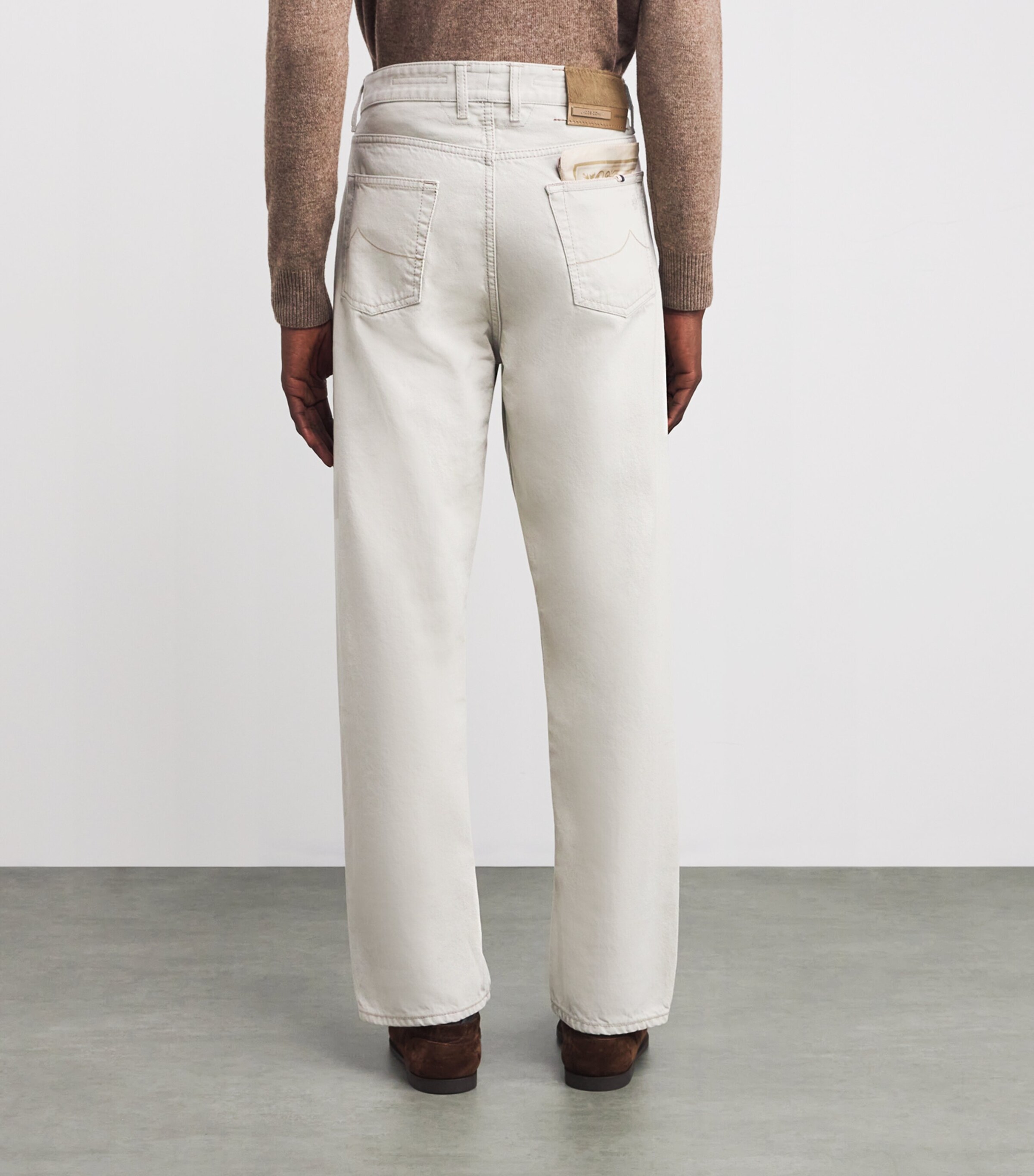 JACOB COHËN Mens Limited Edition Pony Hair-Patch Sean Relaxed Jeans Image 4