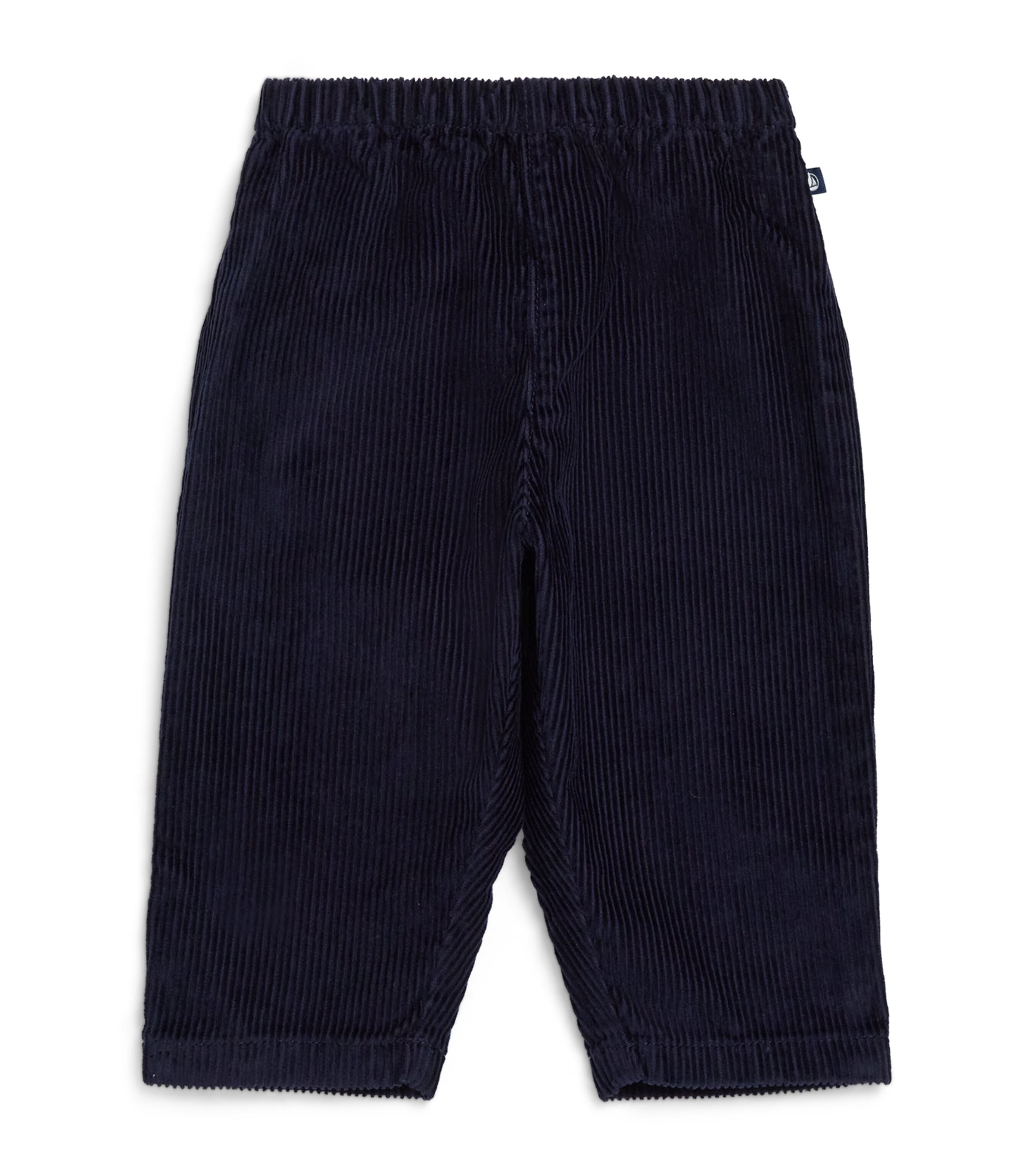 Petit Bateau Cotton Corduroy Sweatpants In Blue
