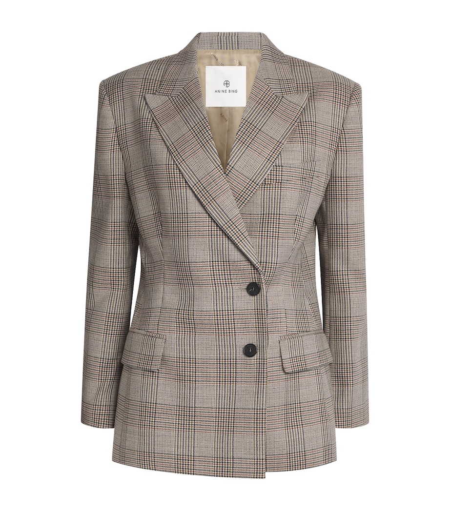 Wool Aretha Blazer BROWN PLAID Image 1