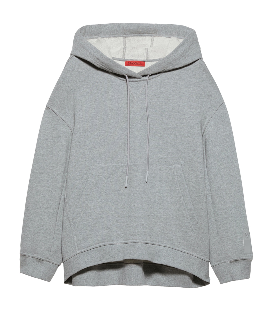 Cotton Relaxed Hoodie MELANGE GREY Image 1