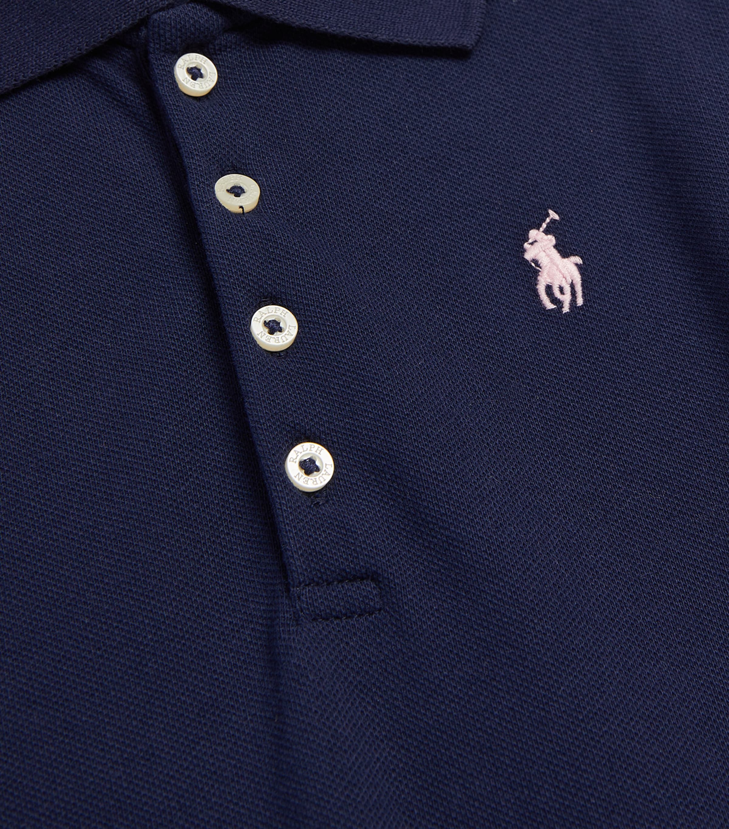 Ralph Lauren Kids Stretch-Cotton Polo Pony Dress (2-6 Years) Rfnd Navy Image 3