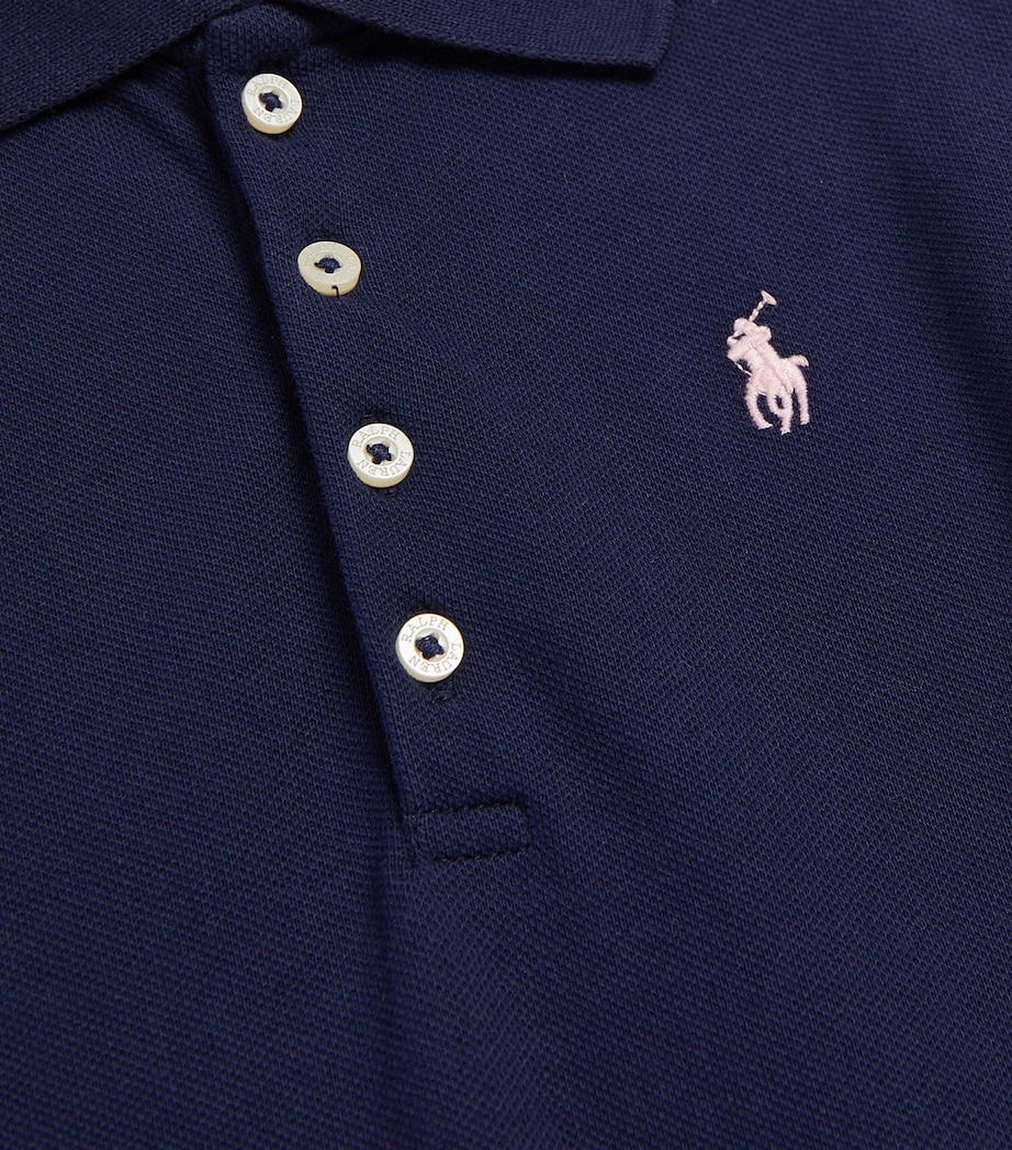 Ralph Lauren Kids Stretch-Cotton Polo Pony Dress (2-6 Years) Rfnd Navy Image 3