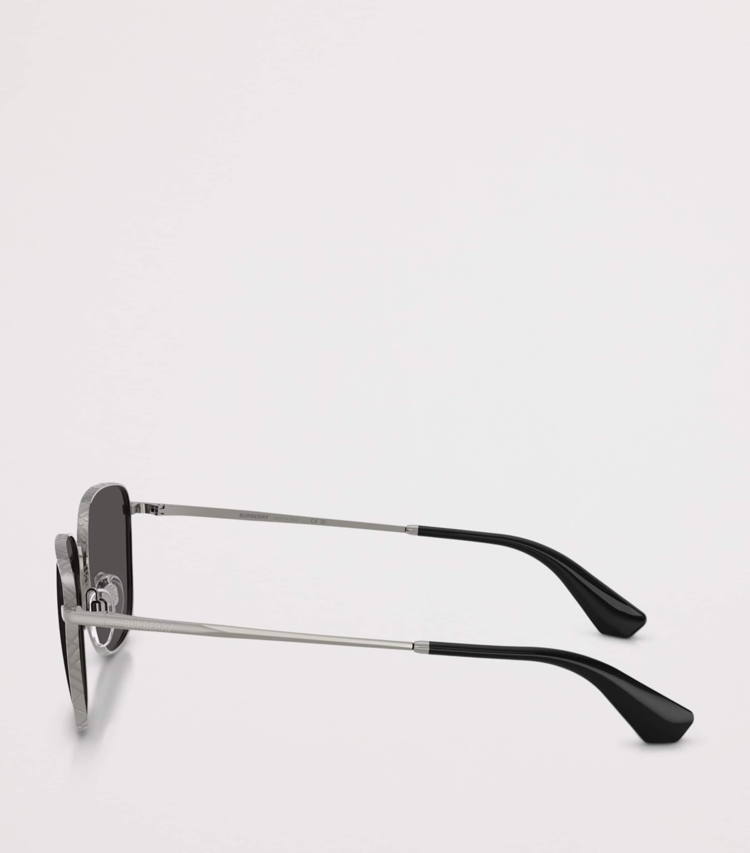 Burberry Metal BE3171 Square Sunglasses Grey Image 3