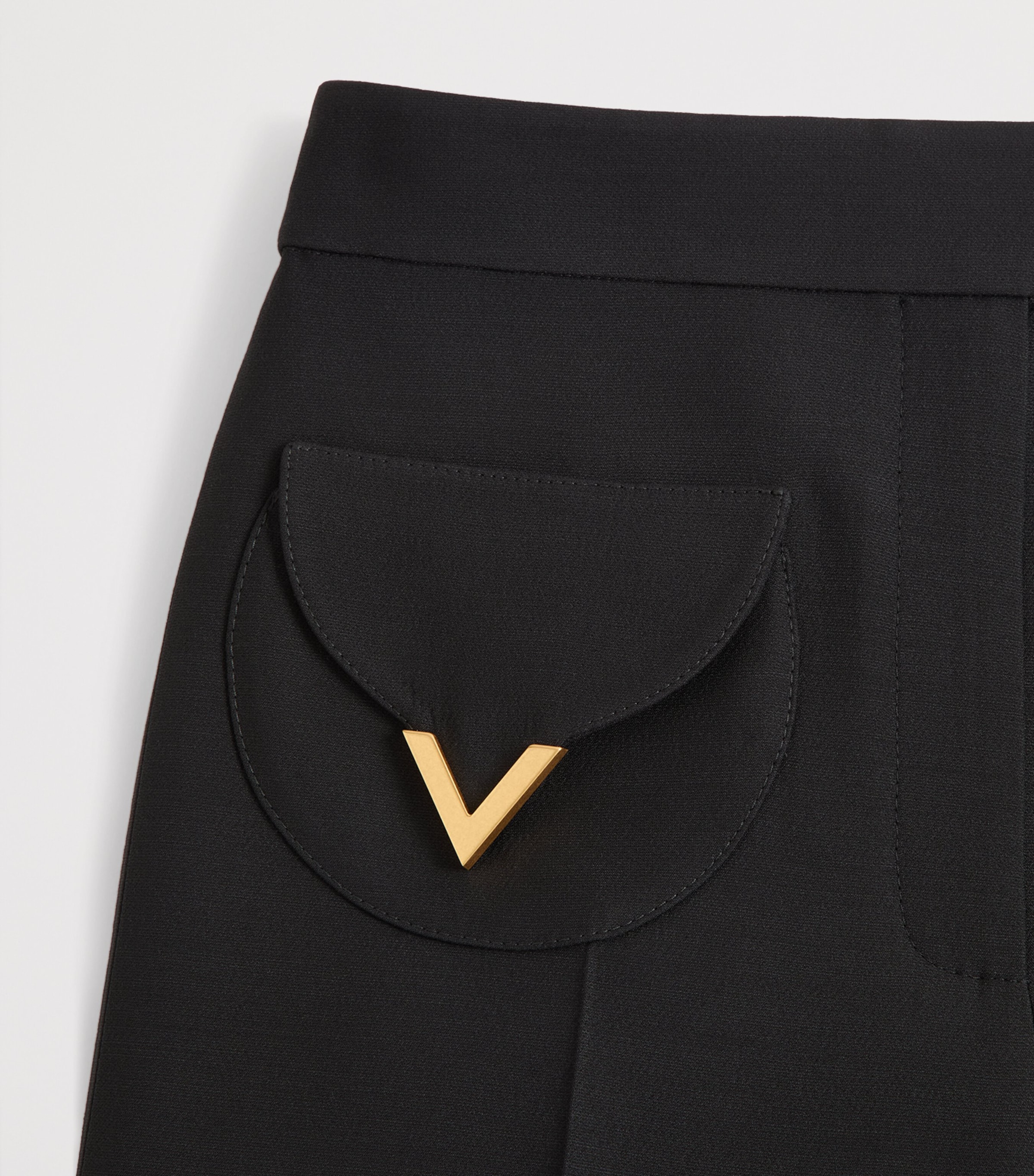 Valentino Womens Silk Wide-Leg Trousers Image 6