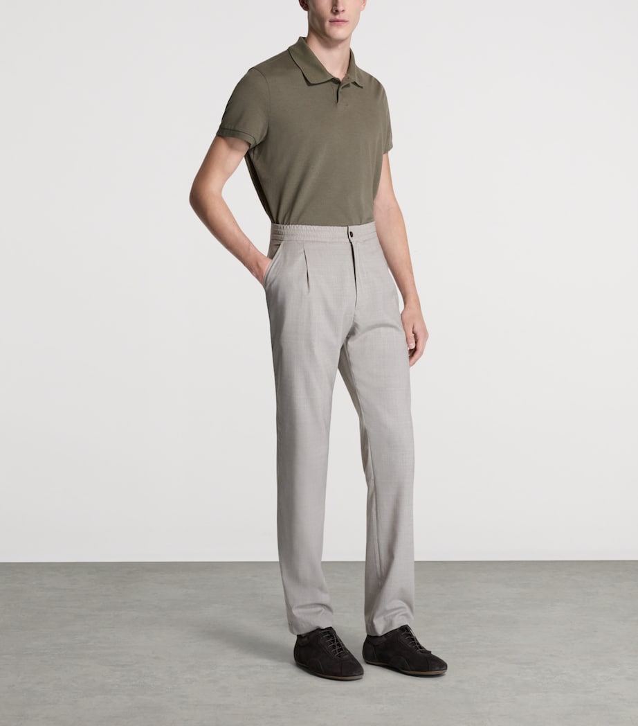 Dunhill Mens Wool Casual Trousers Image 2