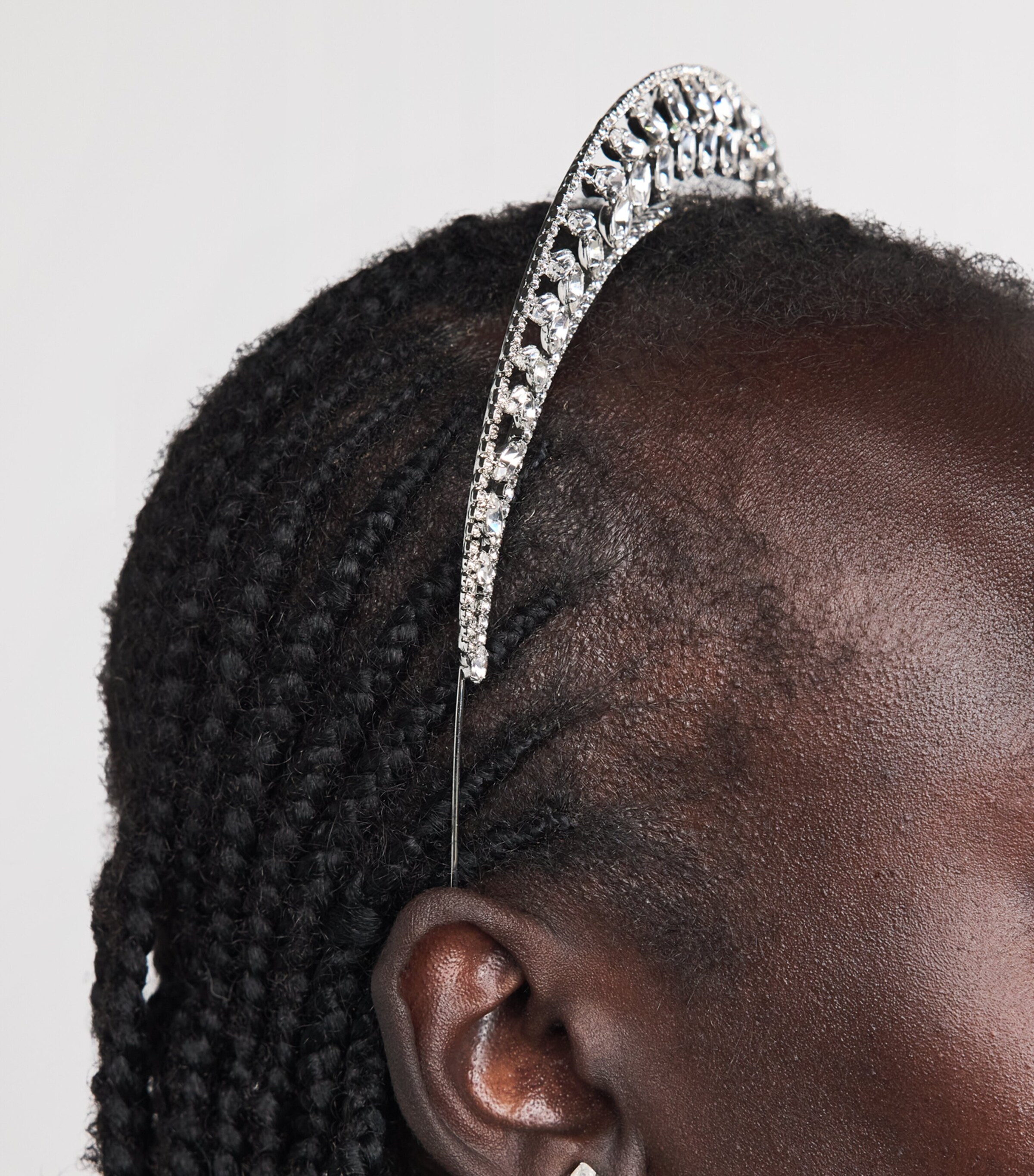 Jennifer Behr Crystal-Embellished Alessia Tiara Crystal Image 2