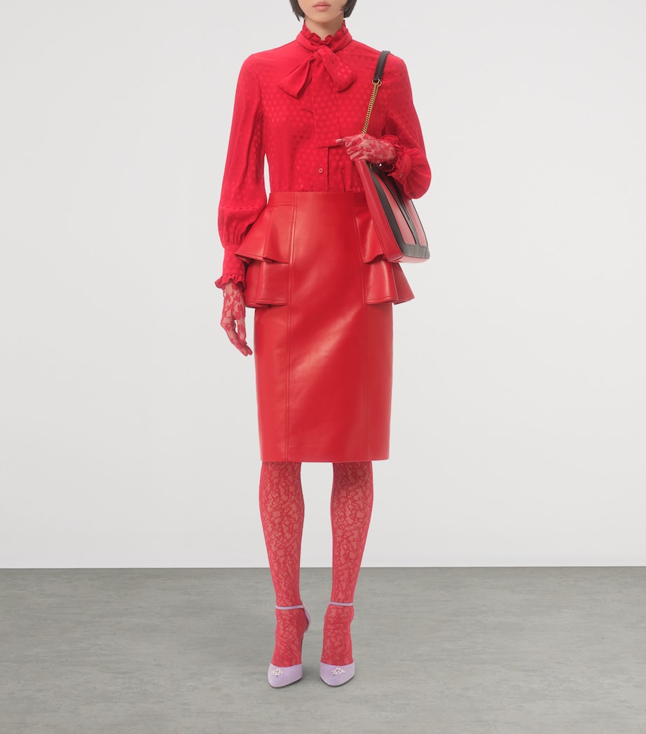 Silk Heart Print Shirt R9M Image 4