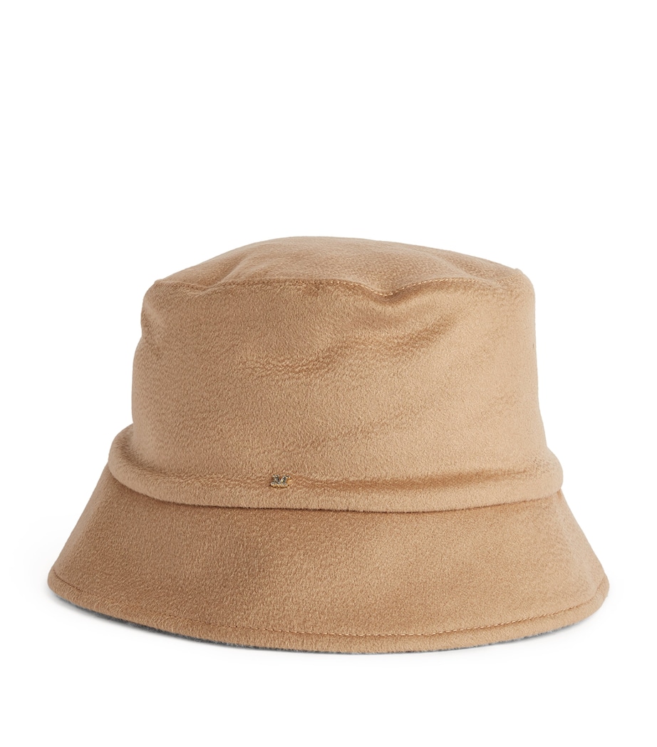 Cashmere-Camel-Silk Reversible Bucket Hat CAMEL Image 6