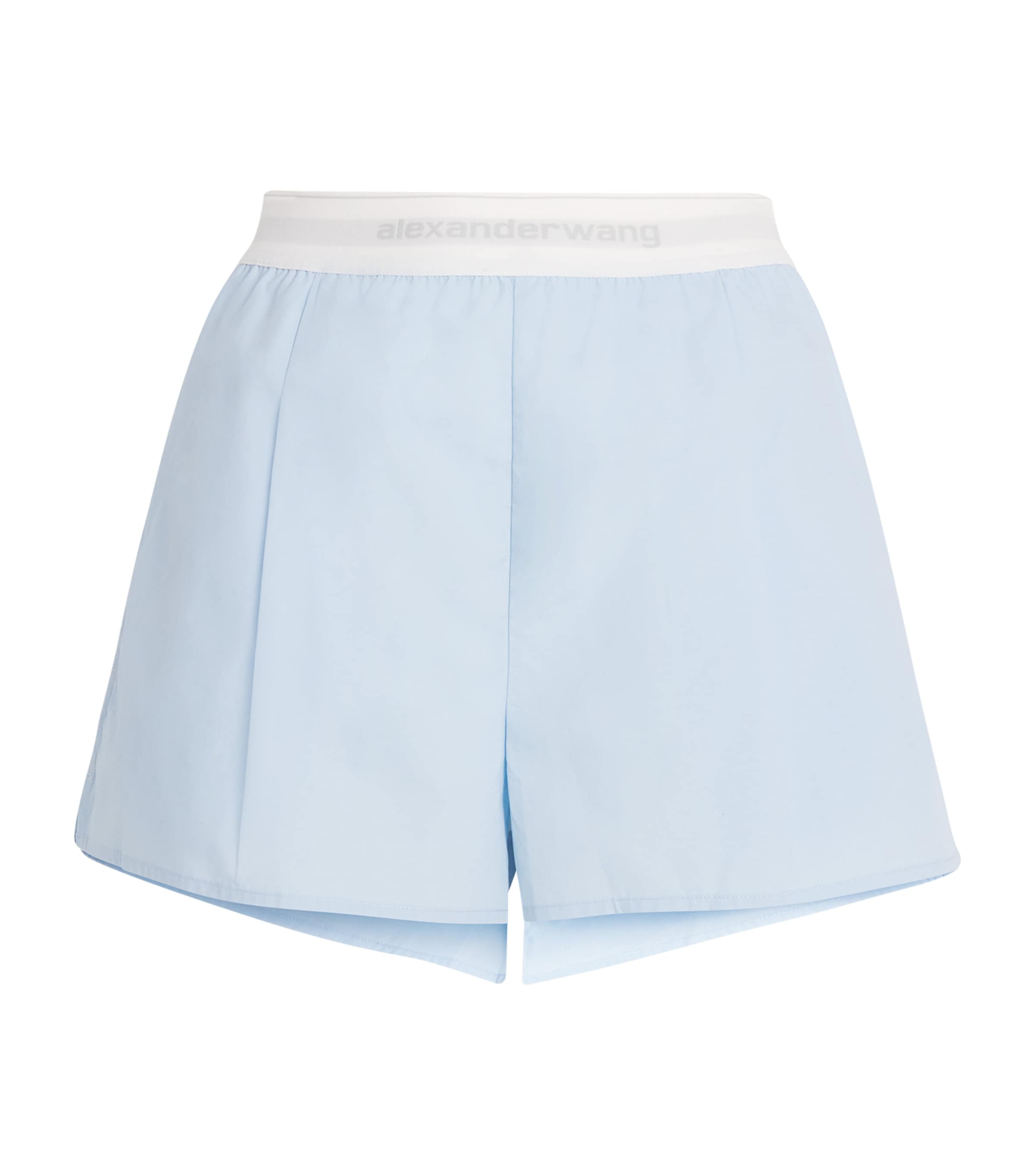 Alexander Wang Blue Relaxed-fit Shorts In Blue