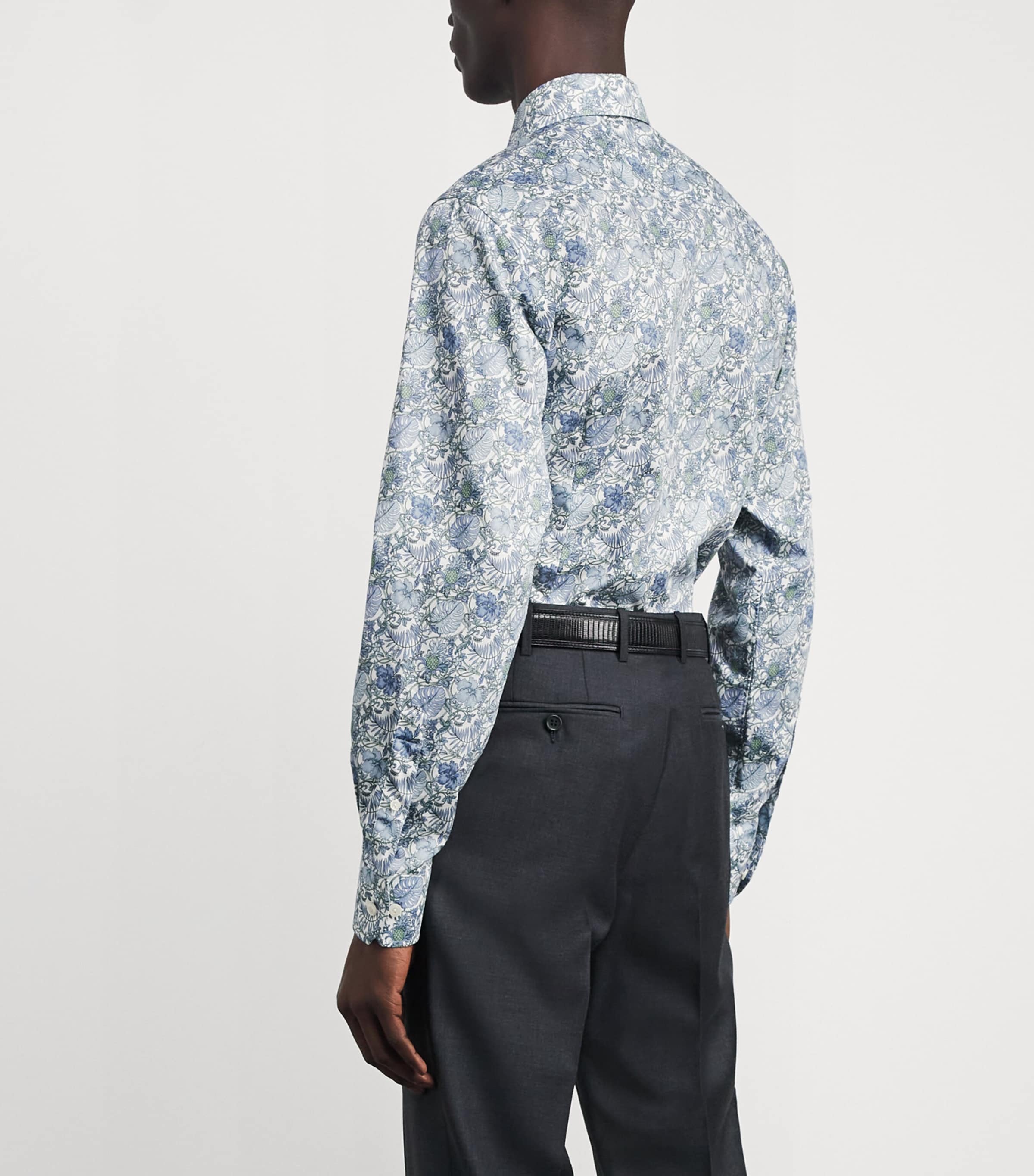 Signature Twill Floral Shirt MID GREEN Image 4