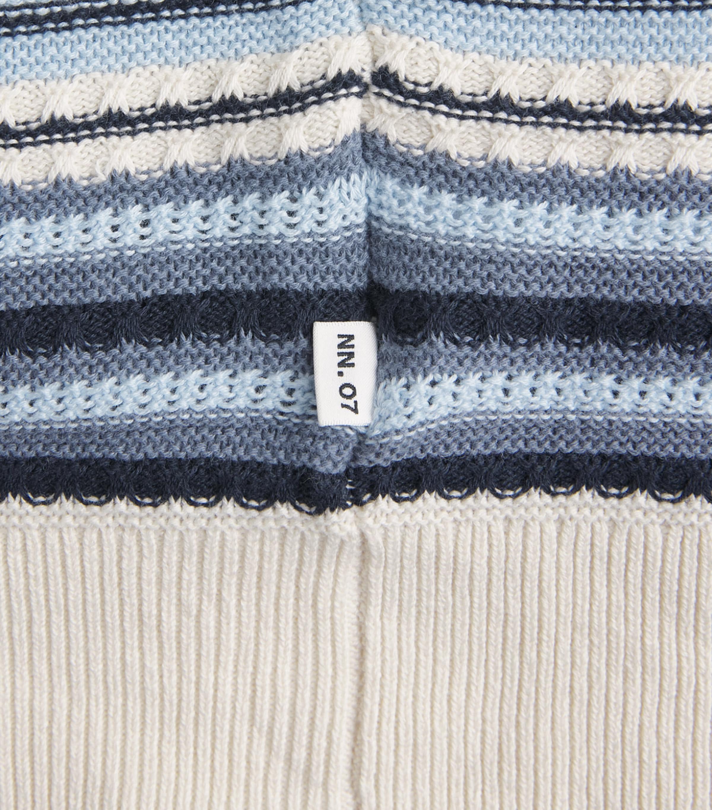 NN.07 Mens Organic Cotton Nolan Cardigan Navy Multi Image 6