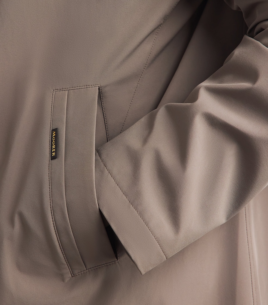 Moorer Mens Water-Repellent Hektor-KN Overcoat Nut Image 3