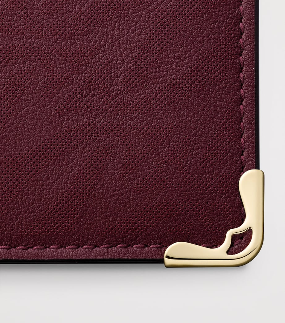 Leather Must de Cartier Card Holder BURGANDY Image 5