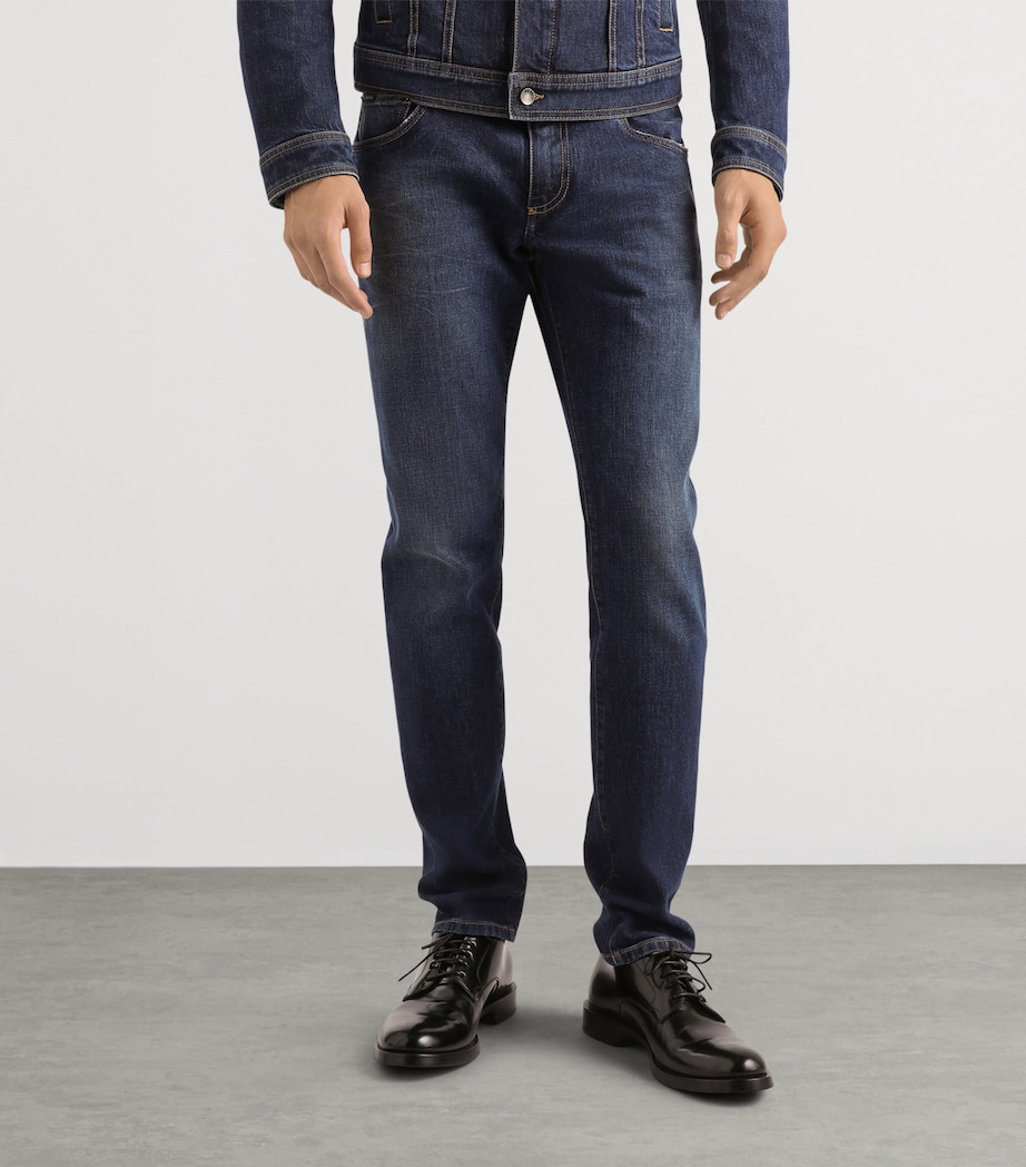 Embroidered Slim Jeans S9001-COMBINED Image 3