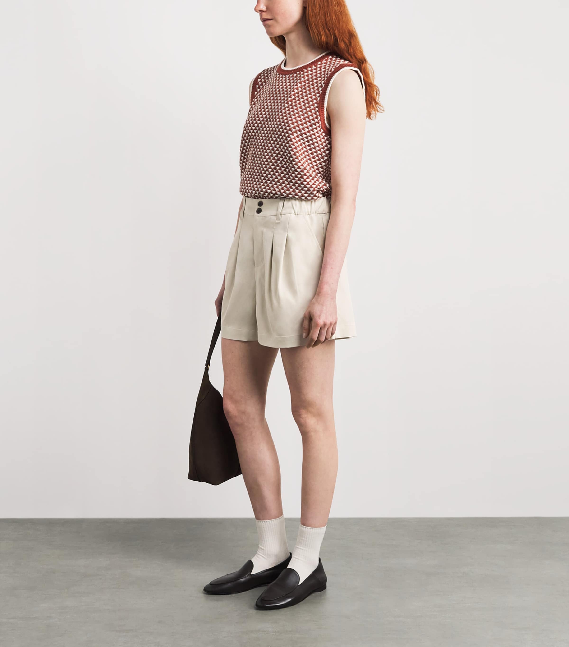 Varley Womens Tansy Shorts Ivory Image 2