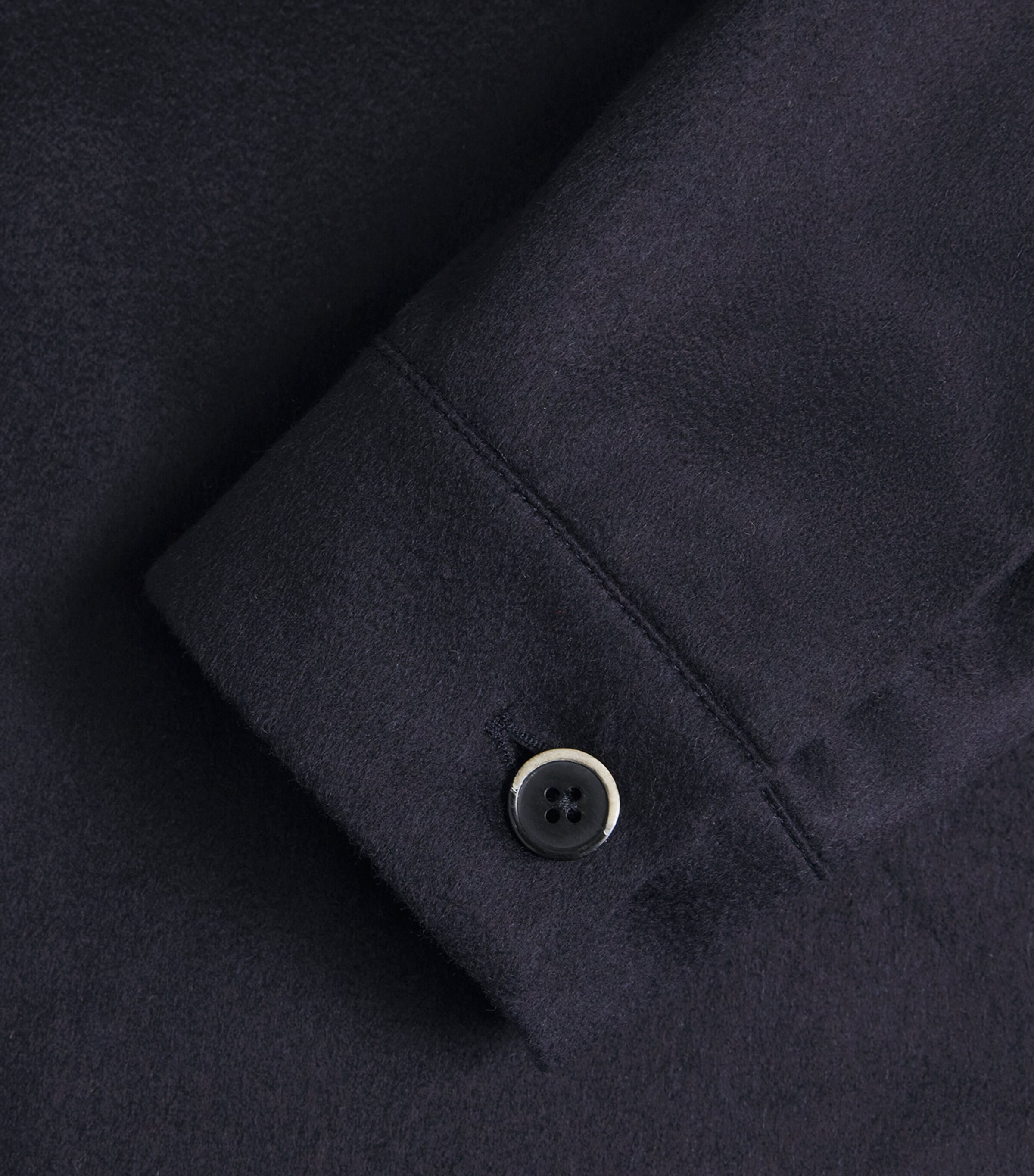 Barena Mens Brushed Cashmere Overshirt Navy Image 6