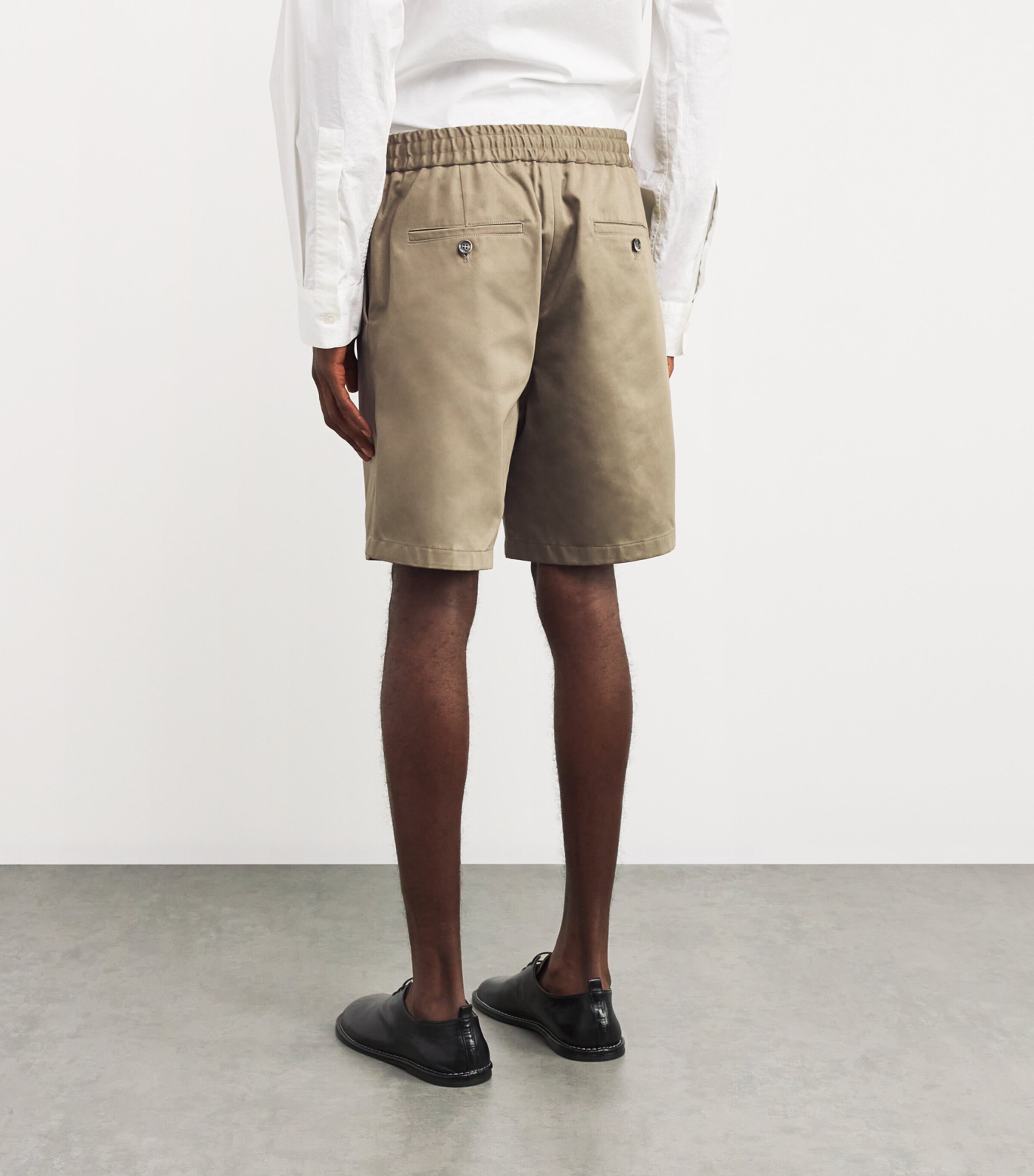 Cotton Elasticated-Waist Shorts LAURIER/375 Image 2