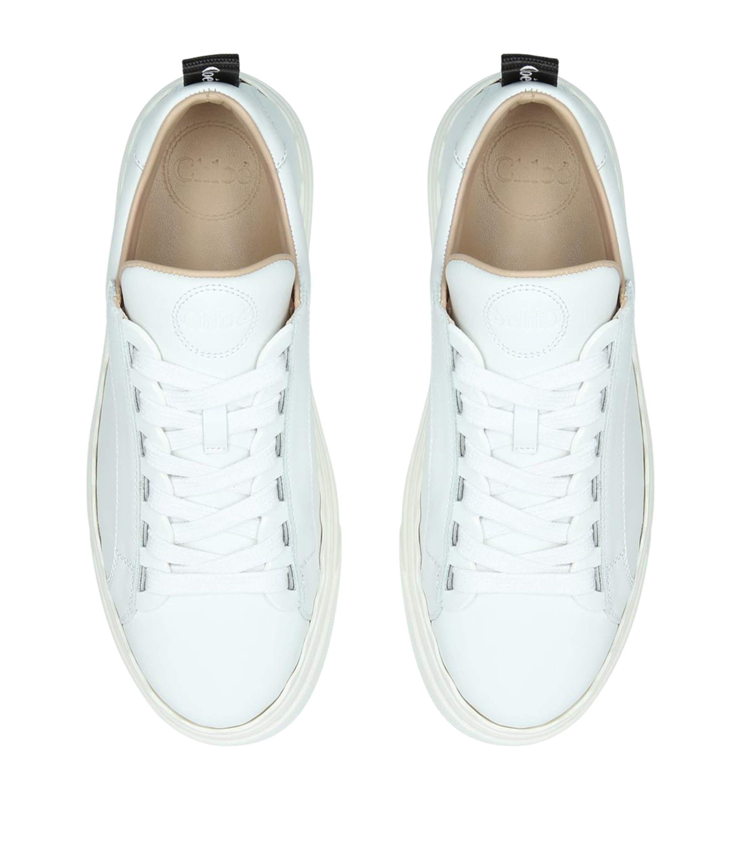 Leather Lauren Sneakers WHITE Image 6