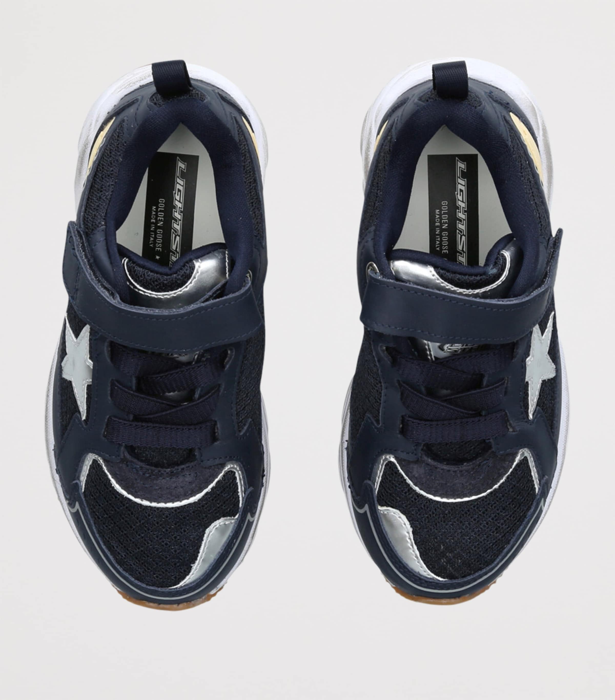 Golden Goose Leather Lightstar Sneakers Navy Image 4