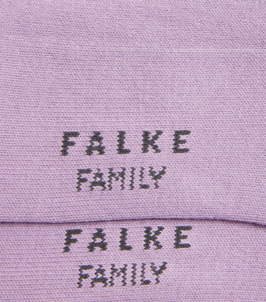 Cotton-Blend Family Socks 8972 MISTY LILA Image 2