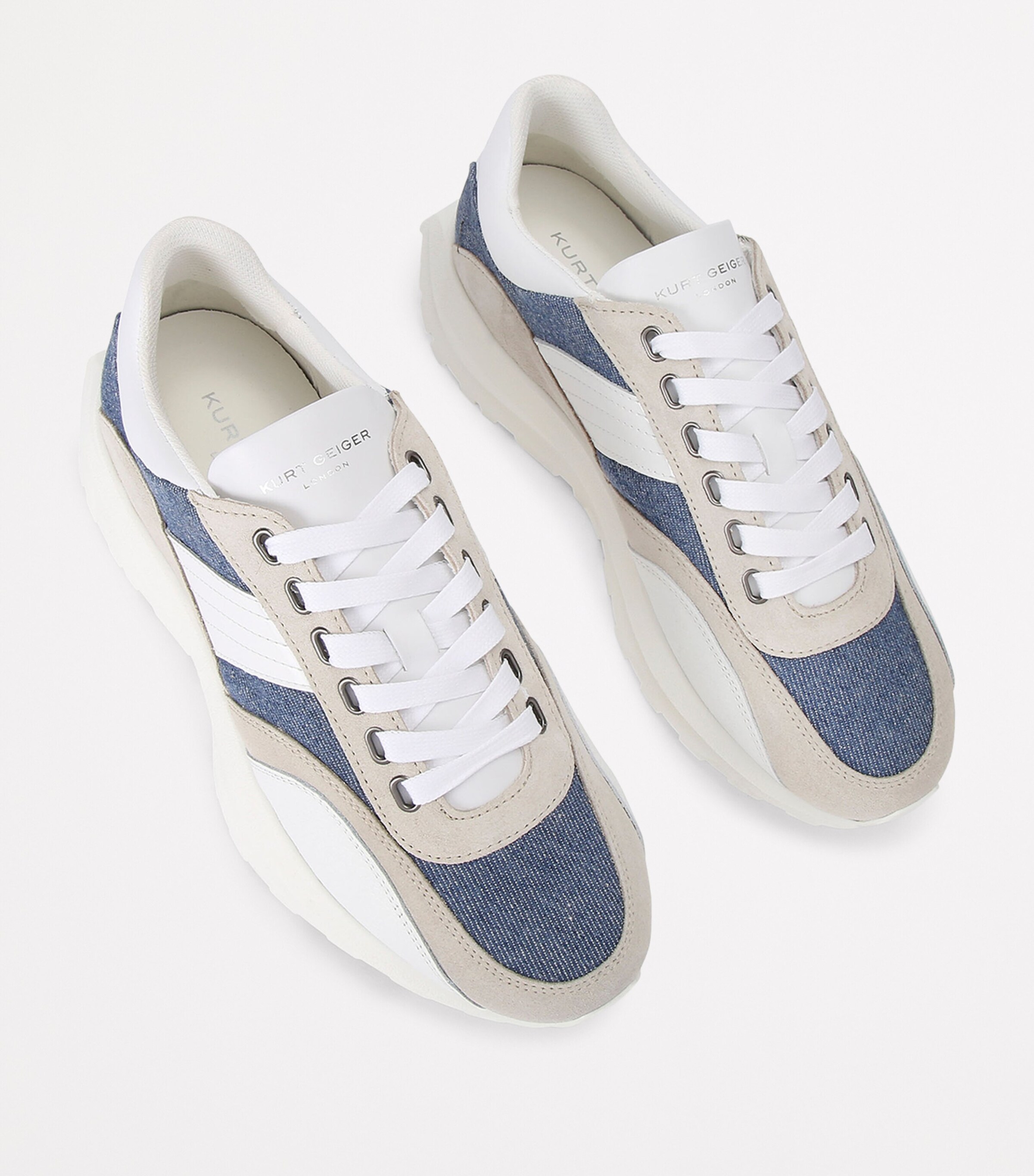 Denim-Suede Gaspar Sneakers DENIM Image 4