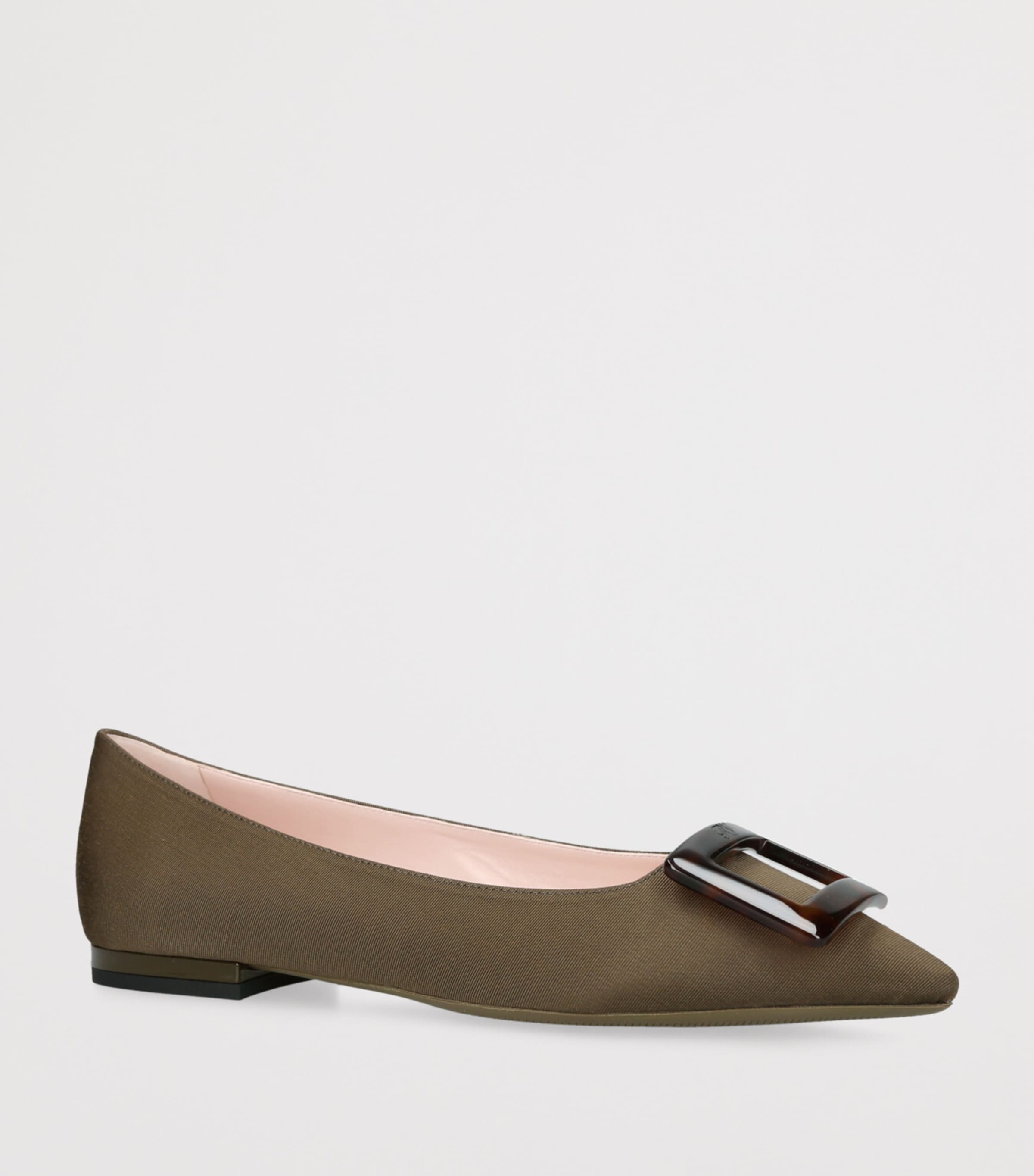 Faille Gommettine Ballet Flats KHAKI Image 3