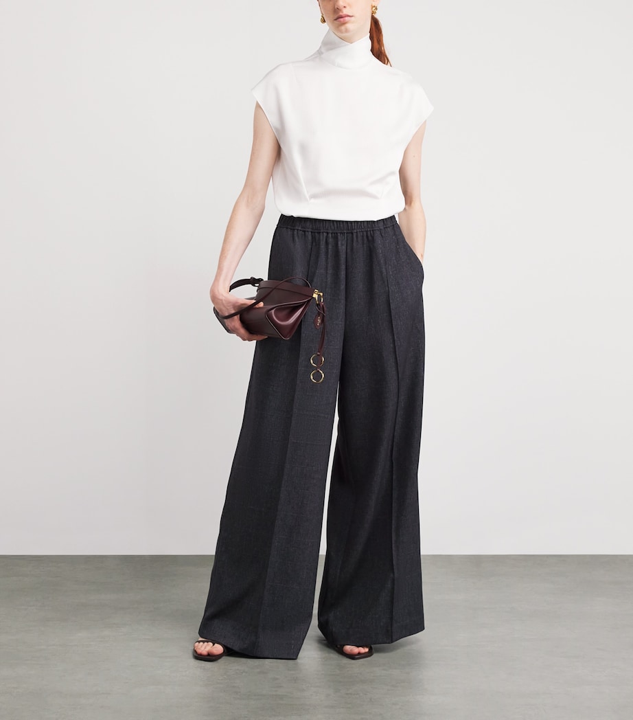 Antony Wide-Leg Trousers D60 DENIM NAVY Image 2