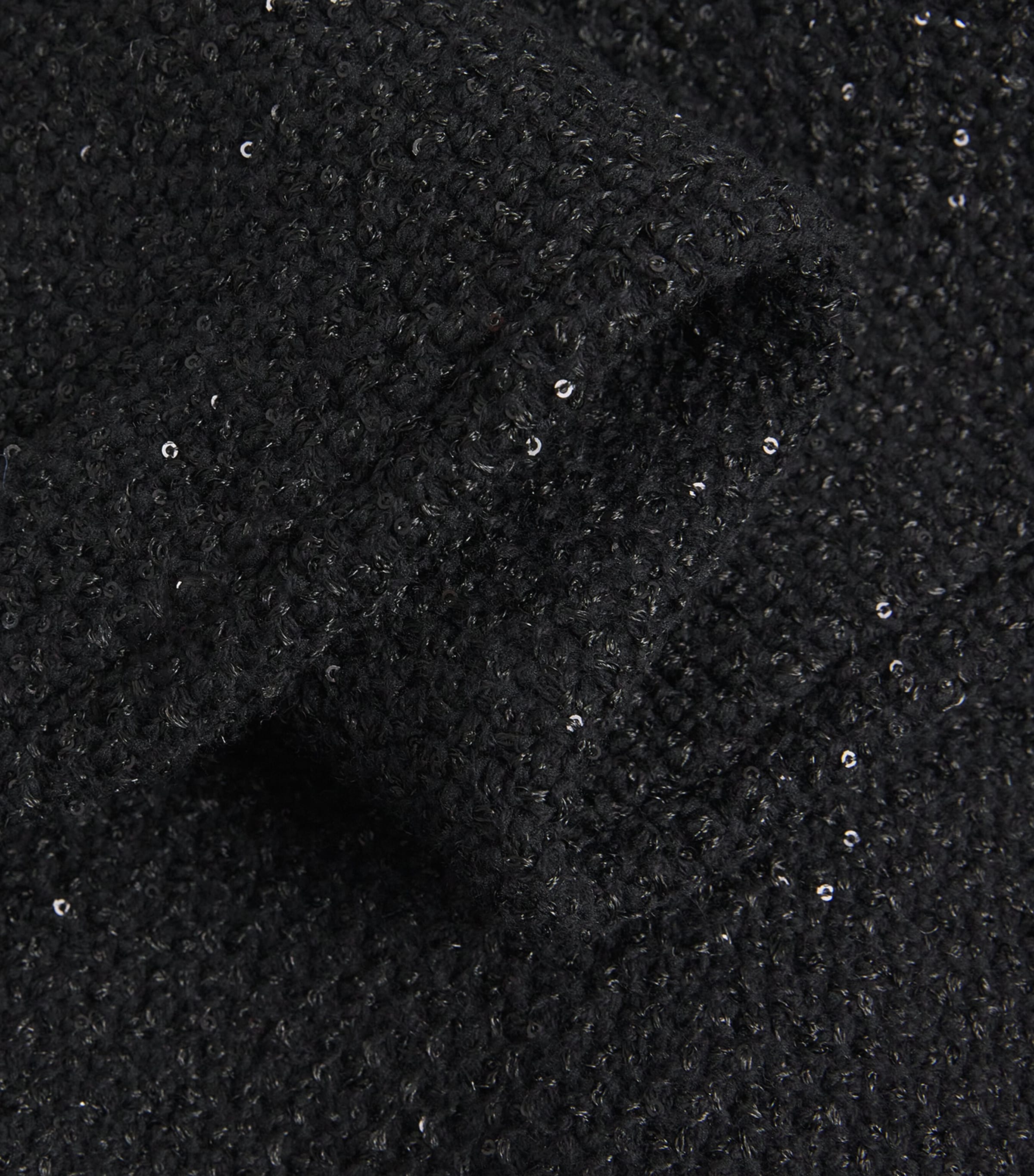 Sequinned Mini Dress BLACK Image 5