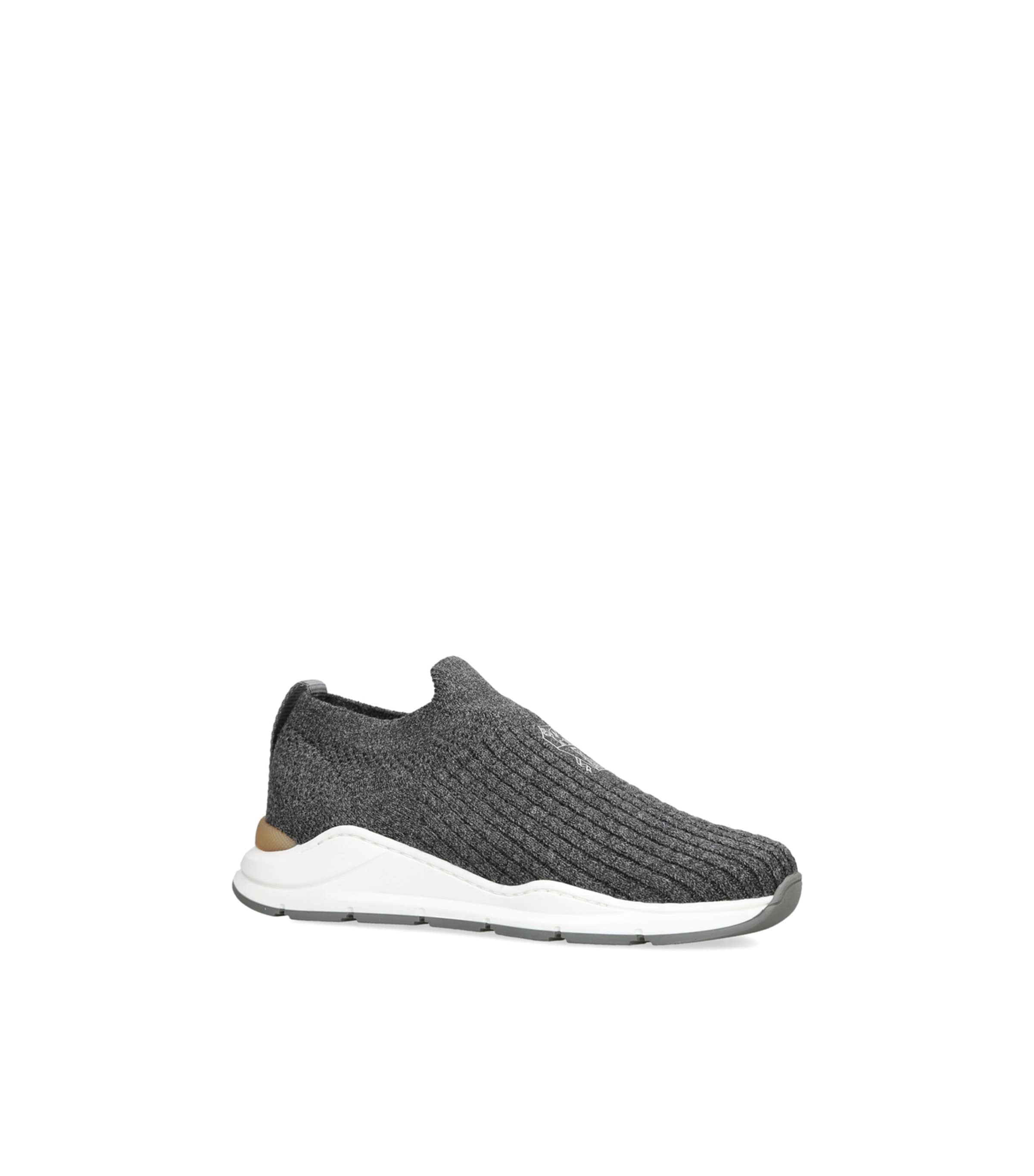 Brunello Cucinelli Kids Knitted Slip-On Sneakers — photo 2