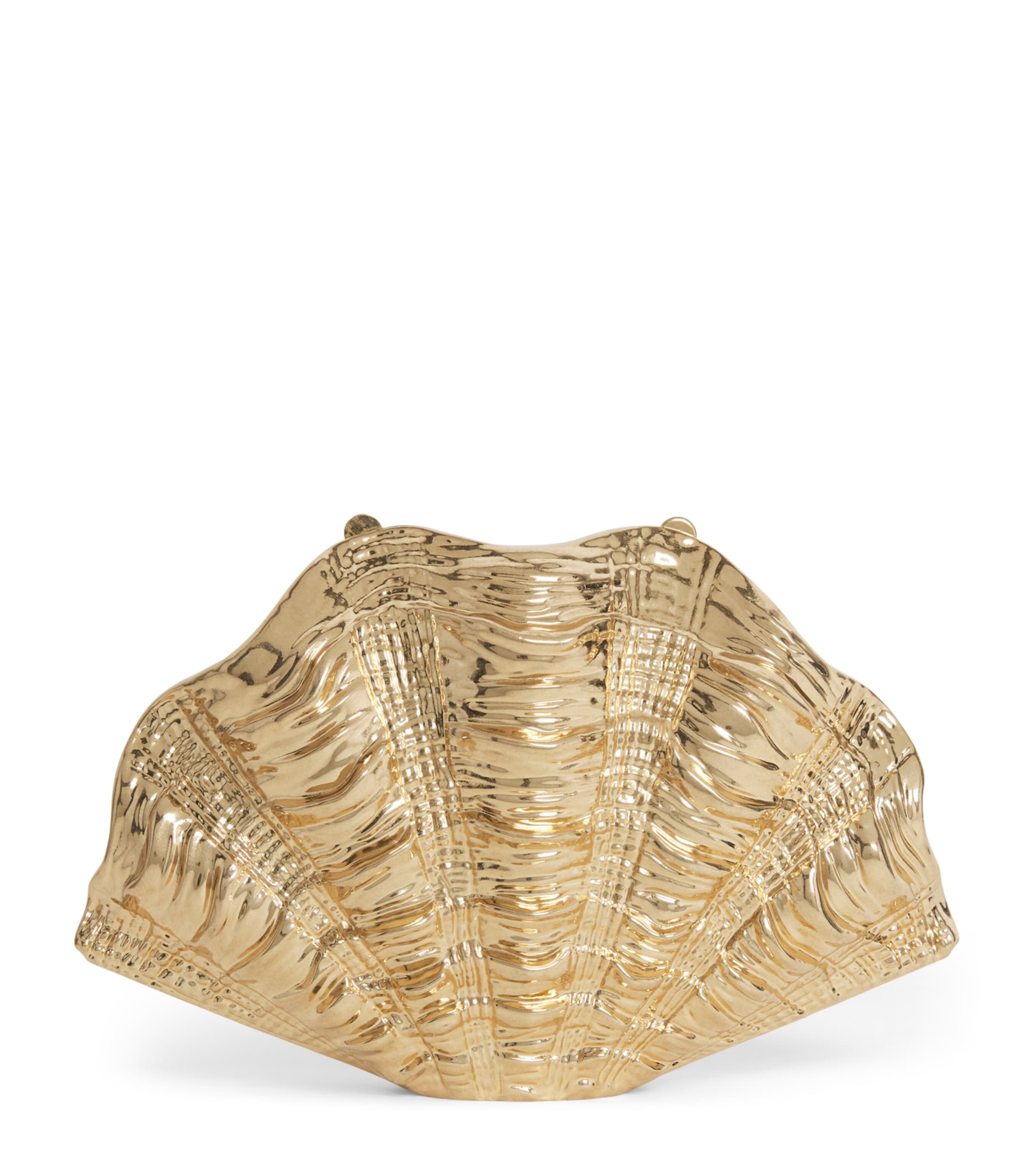 Simkhai Shell Venus Clutch Bag Gold Image 1