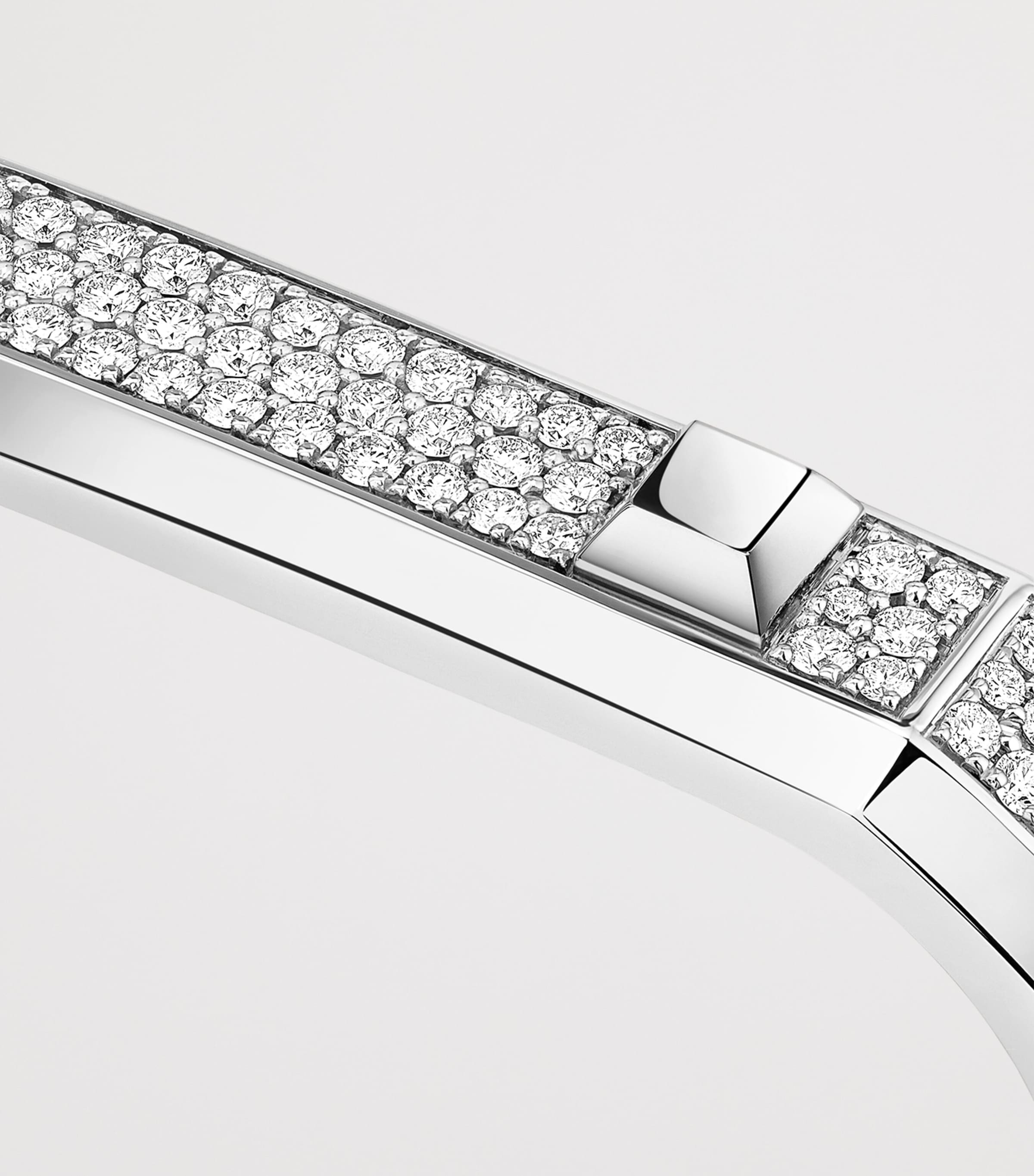 Messika Moderniste White Gold and Diamond 2-Finger Pavé Ring (0.80ct) White Gold Image 3