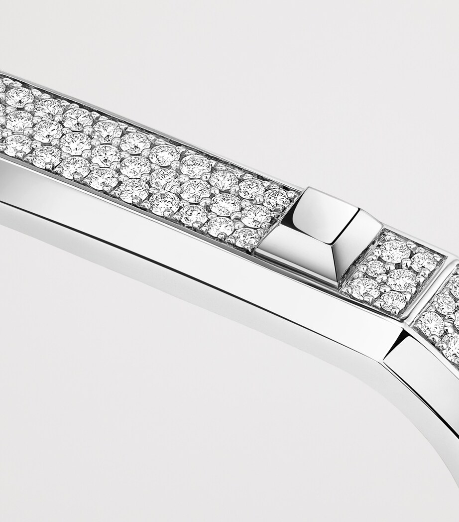 Messika Moderniste White Gold and Diamond 2-Finger Pavé Ring (0.80ct) White Gold Image 3