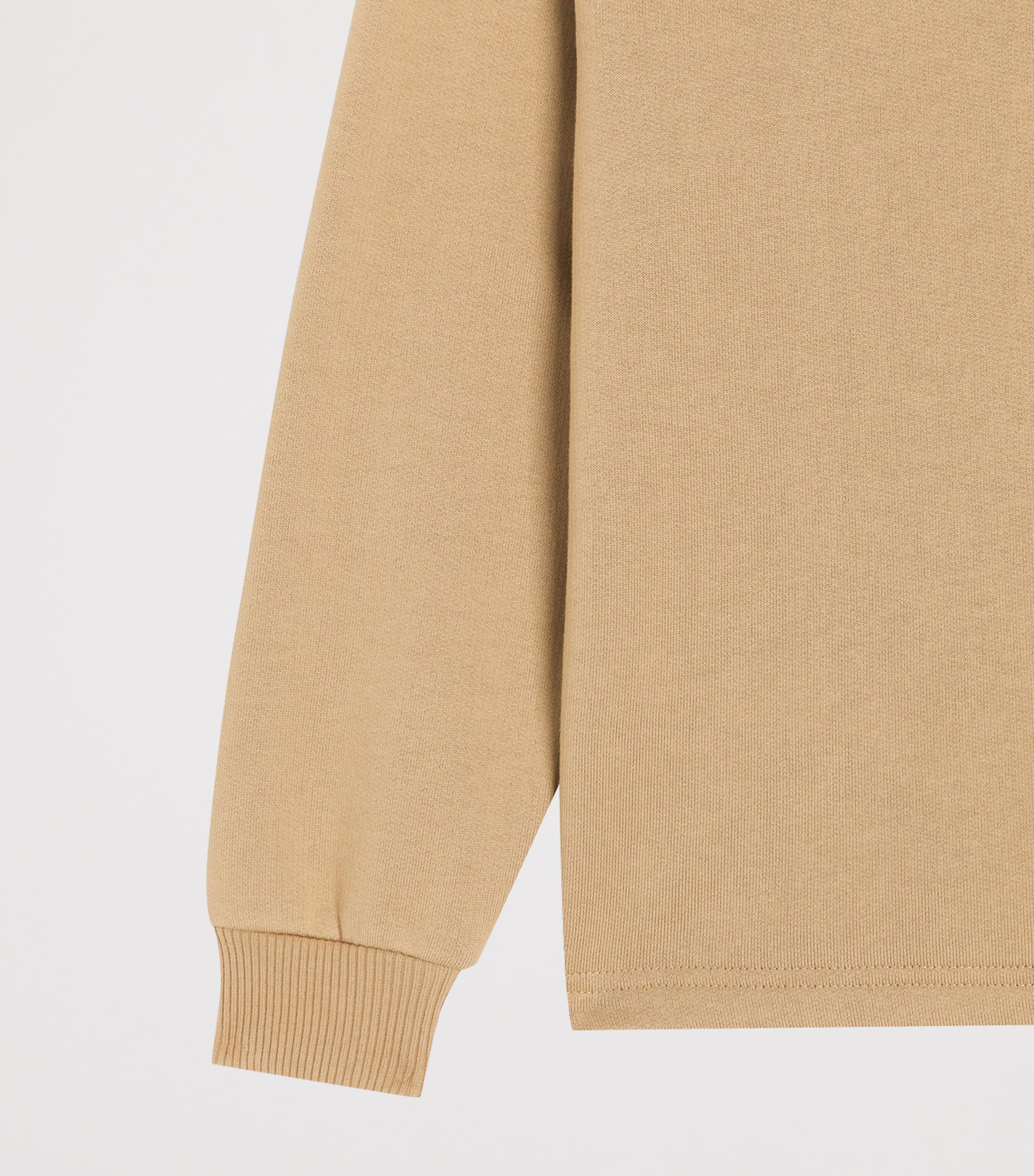 Dolce&Gabbana Kids Cotton DG Quarter-Zip Sweatshirt (8-12+ Years) Dark Sand Image 3