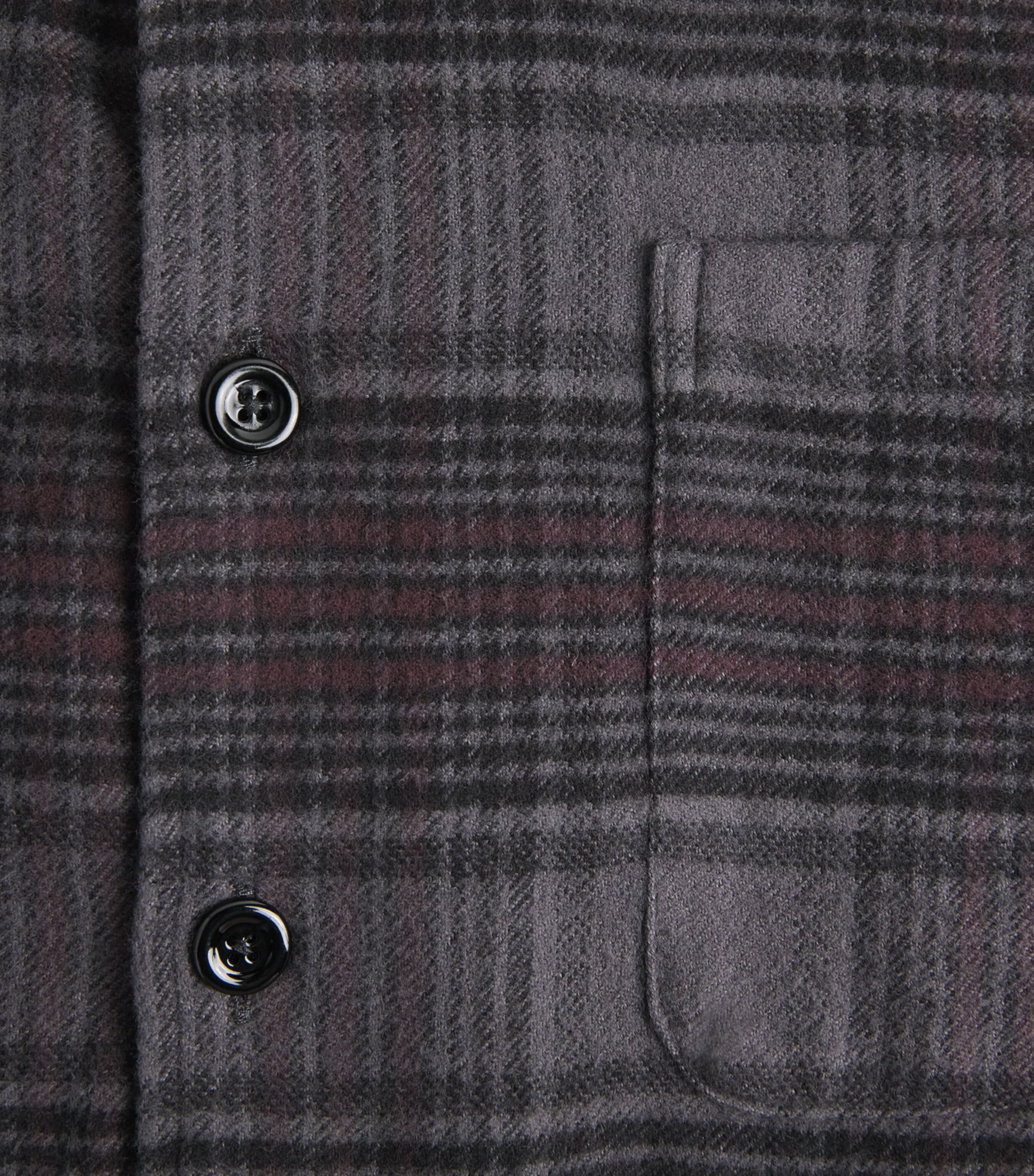 Our Legacy Mens Cotton Check Above Shirt Faded Nctrn Chk Flnl Image 6