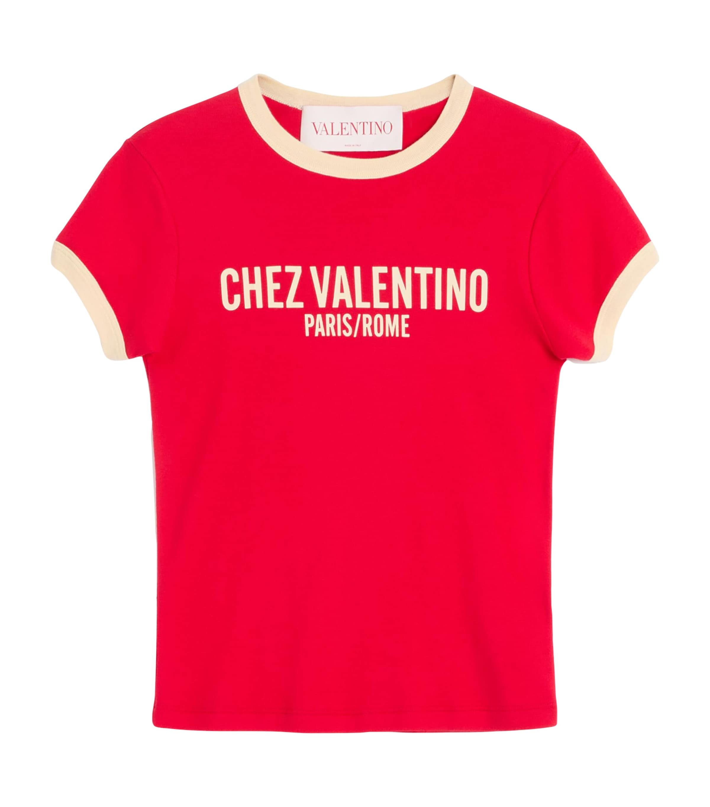 VALENTINO CHEZ VALENTINO PRINT T-SHIRT 