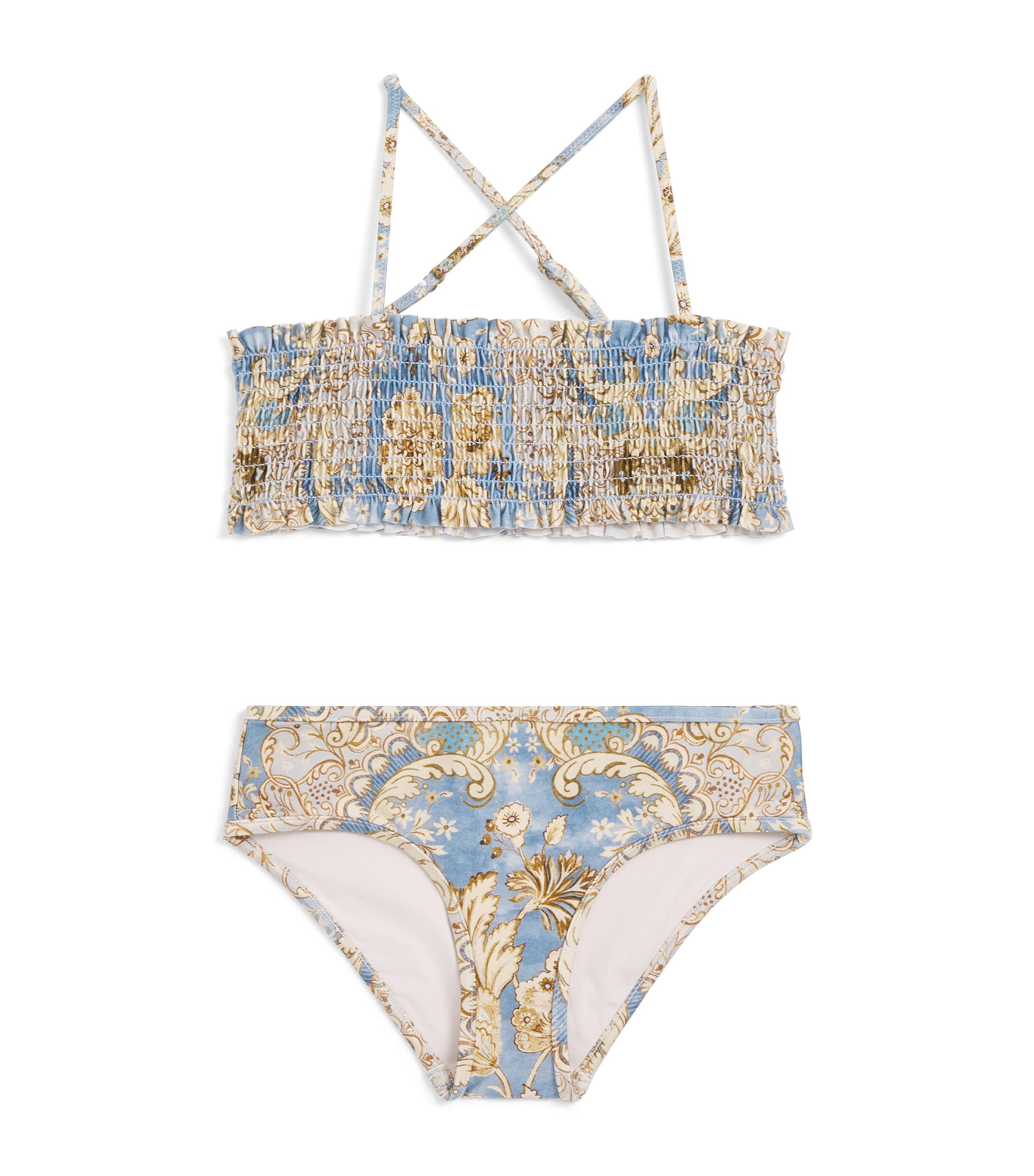 Zimmermann Kids Multi Floral Daylight Bikini (1-12 Years) | Harrods US