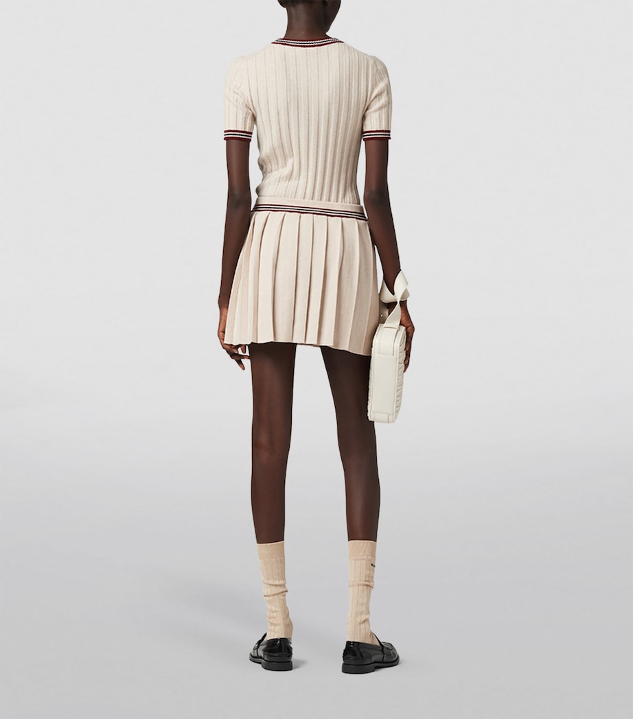 Cashmere Short-Sleeve Sweater F0018 Image 3