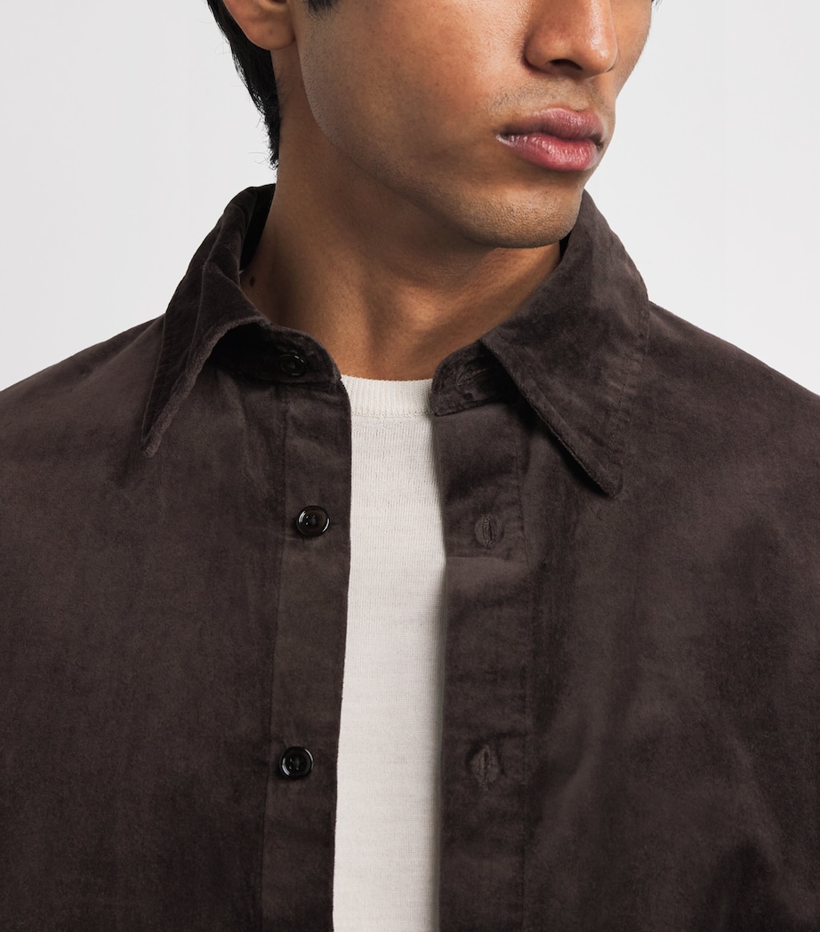 Cotton Relaxed Casper Overshirt DUSKY PORT Image 6