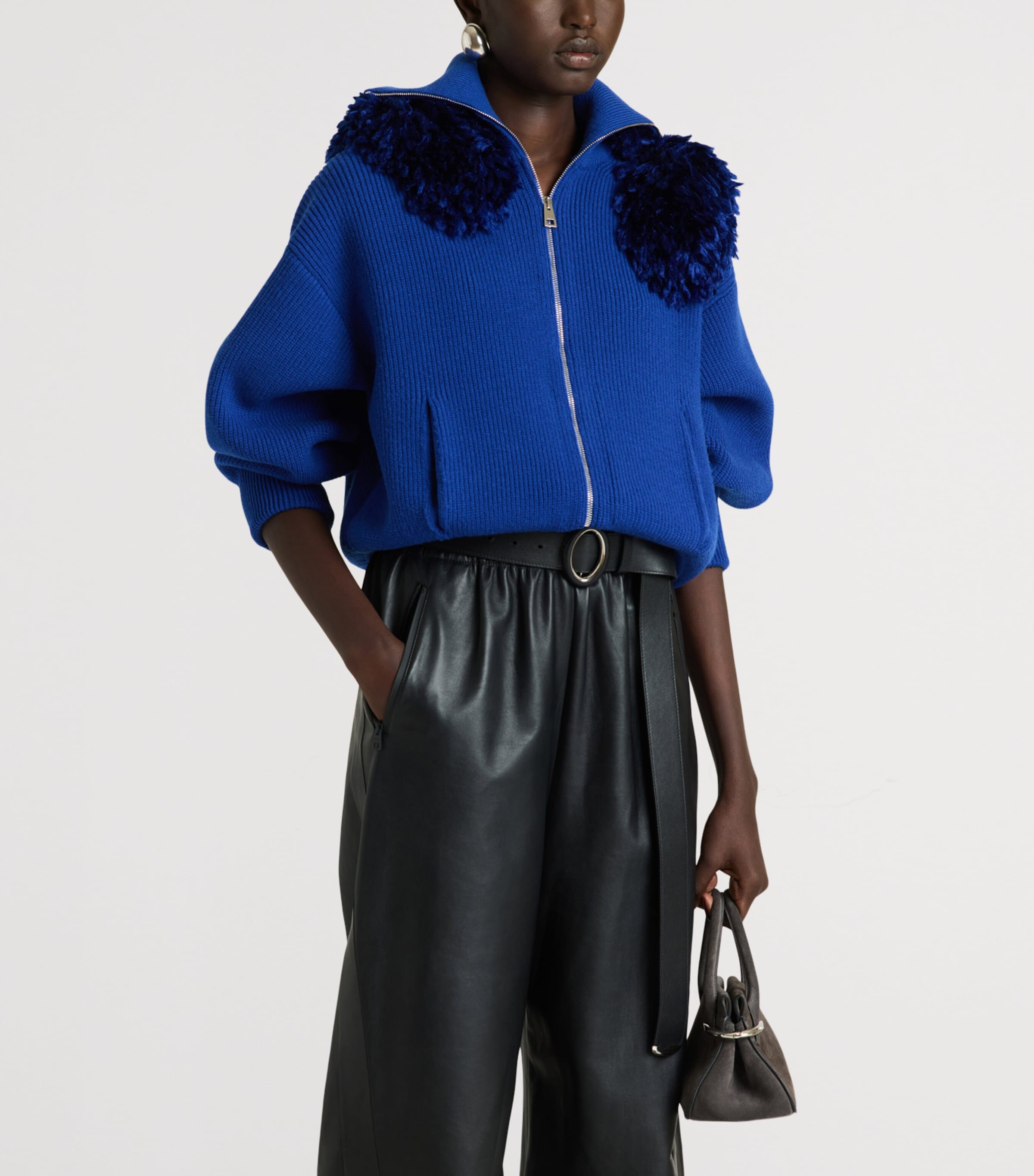 Givenchy Womens Wool-Blend Bomber Jacket Image 2