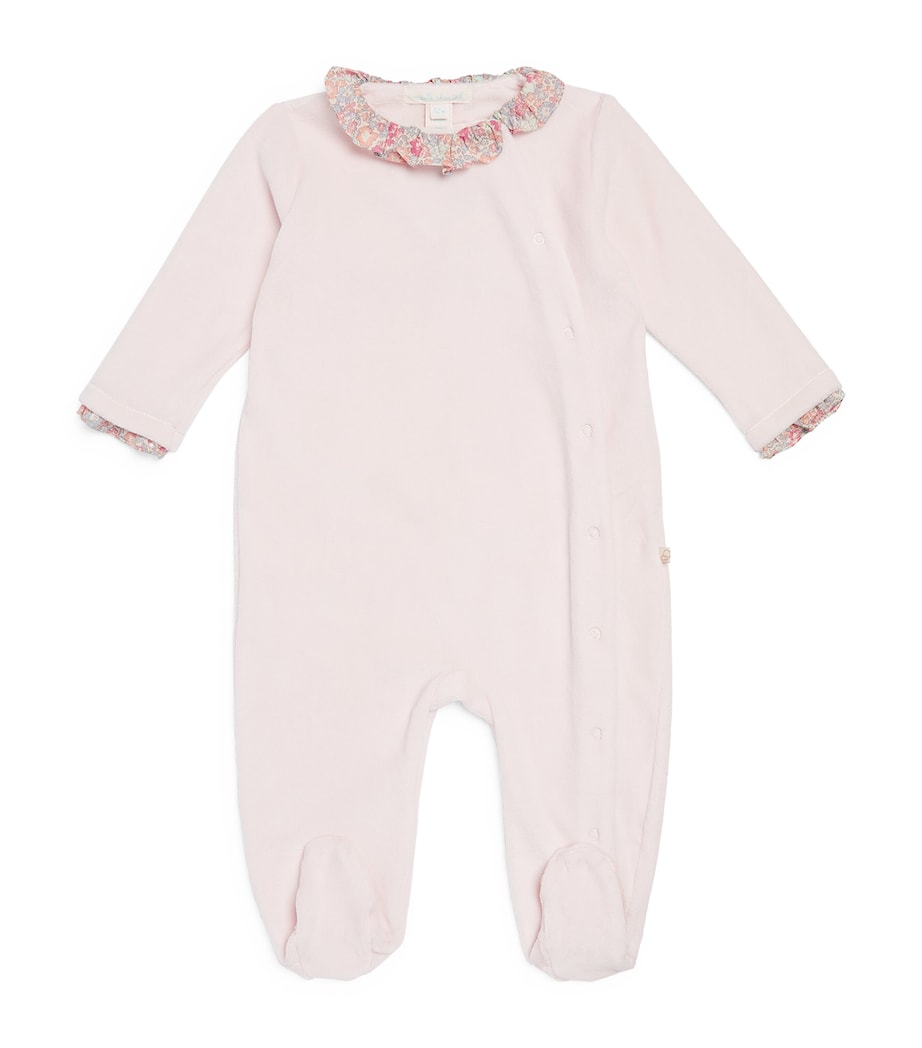 Velour Liberty Print All-In-One (0-12 Months) PINK Image 1